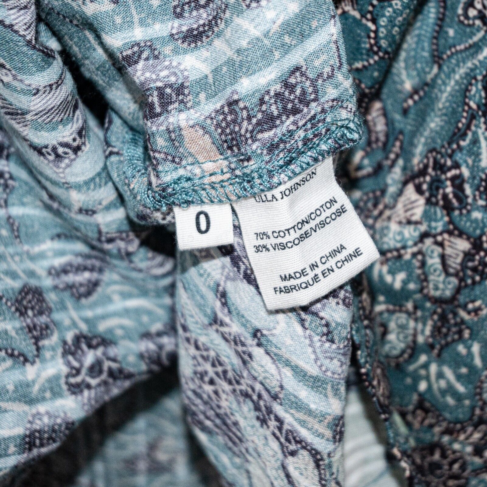 Ulla Johnson Ulla Johnson Manet Blouse Azul Floral BOHO Ruffle trime 0 Size XS / US 0-2 / IT 36-38 - 8 Thumbnail