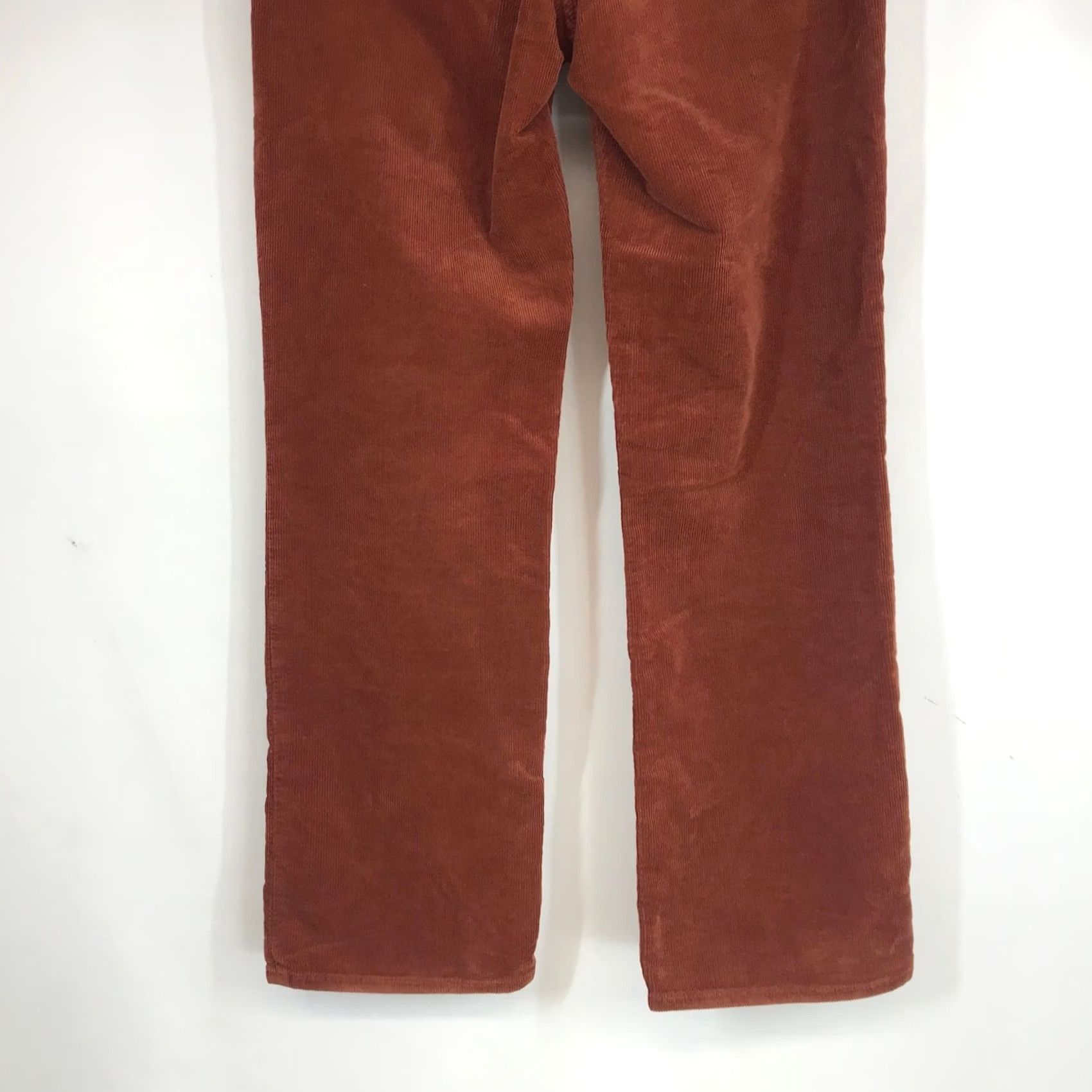 Vintage AG Adriano Goldschmied Rhett High Waisted Straight Corduroy Pants Rust Brown Size 42" / US 20 - 6 Thumbnail