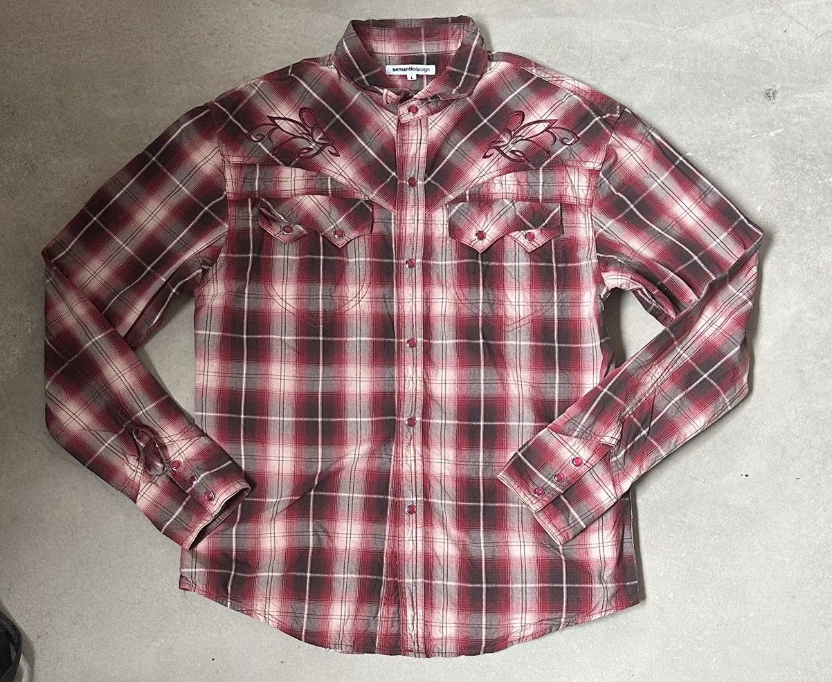semanticdesign SEMANTIC DESIGN FLANEL WESTERN STYLE BUTTON DOWN Size US M / EU 48-50 / 2 - 1 Thumbnail
