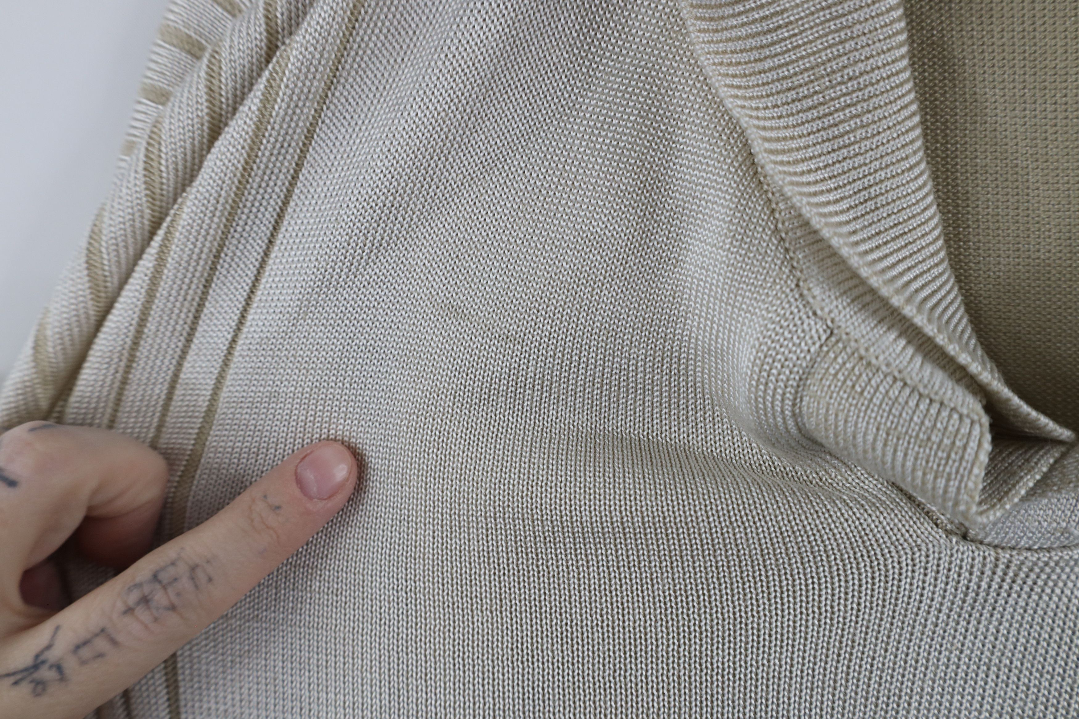 Vintage Vintage 90s Streetwear Ribbed Knit Short Sleeve Polo Shirt Size US XL / EU 56 / 4 - 4 Thumbnail
