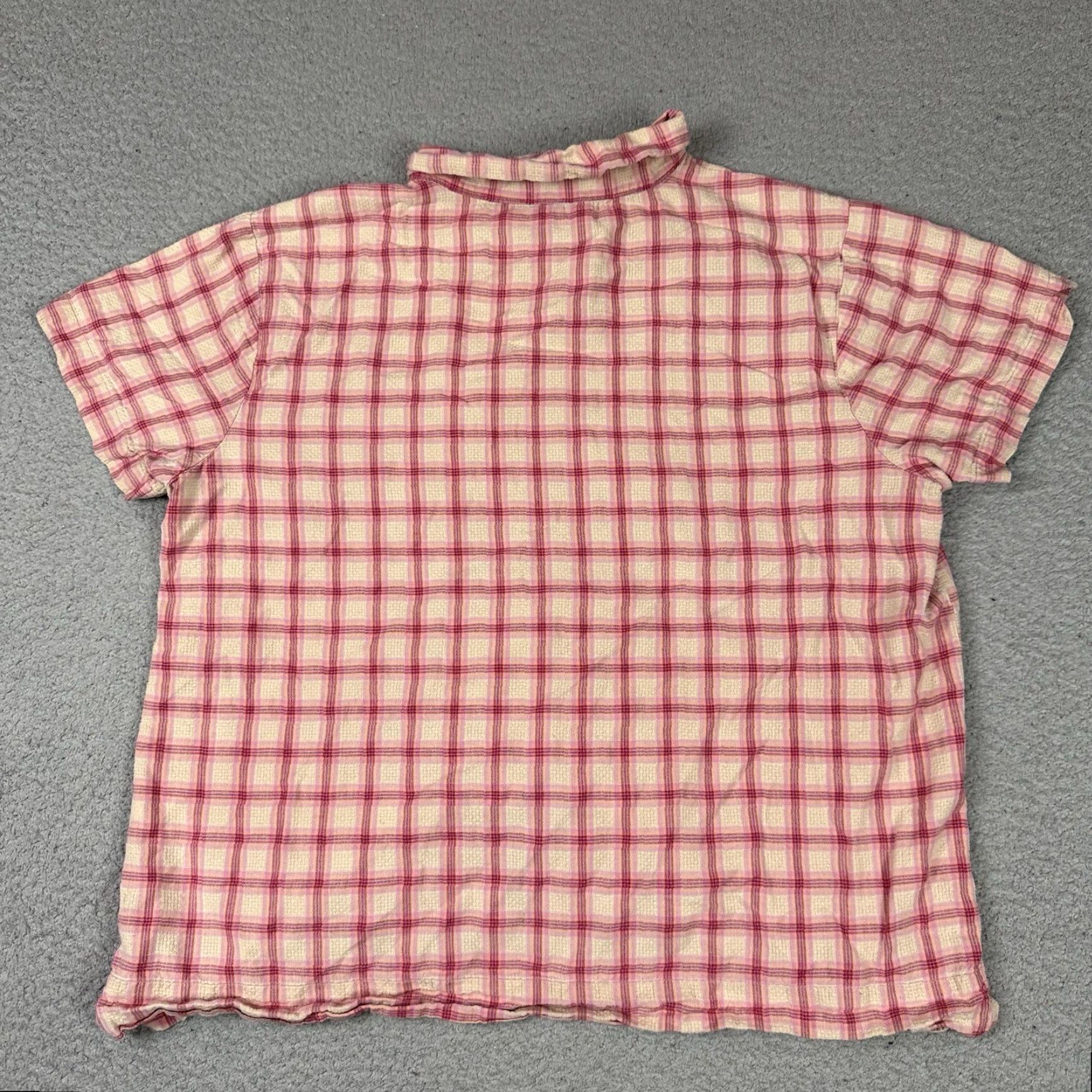 Vintage VINTAGE Woolrich Shirt Womens XL Red White Plaid Flannel 100% Cotton Casual Seersucker Size XL / US 12-14 / IT 48-50 - 6 Thumbnail