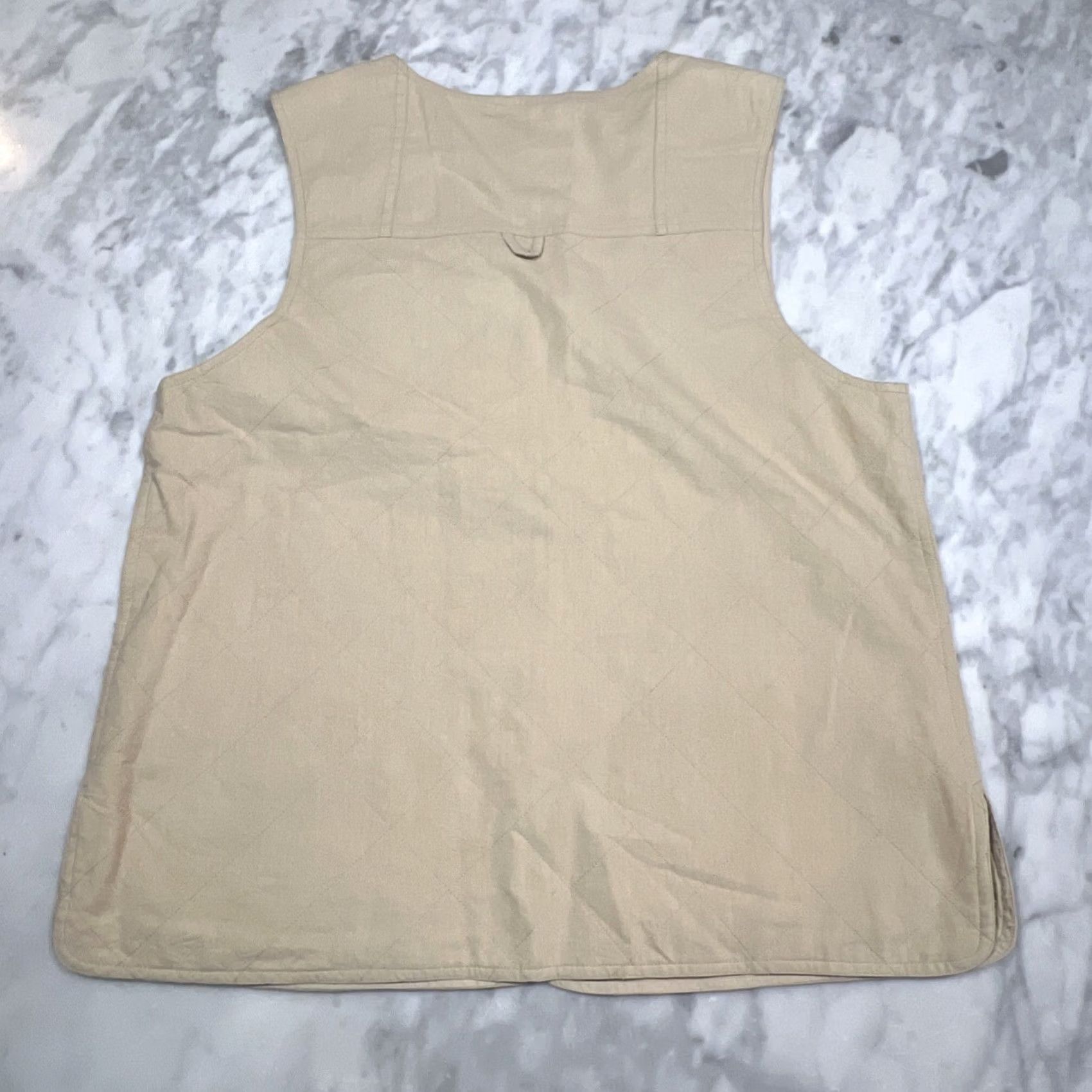 Orvis Orvis Vest Womens M Cotton Lightweight Safari Utility 4 Button Beige Size M / US 6-8 / IT 42-44 - 4 Thumbnail