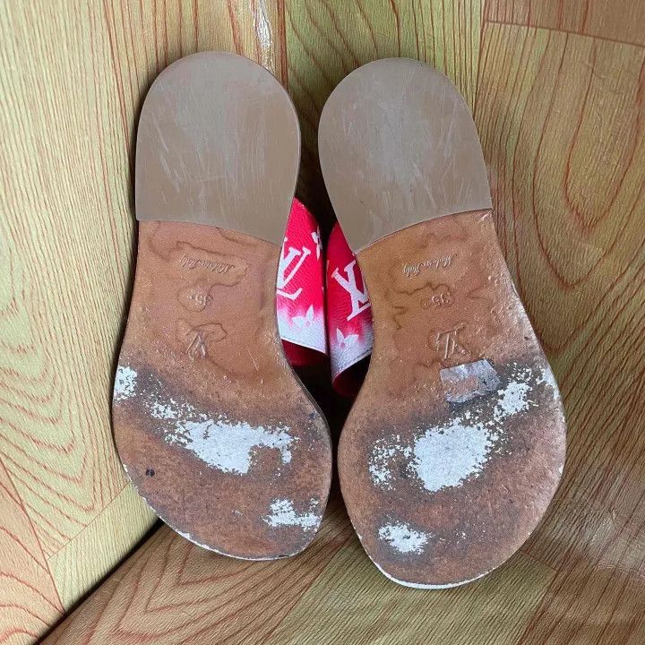 Louis Vuitton Louis Vuitton Palma Red Slide Sandals for Women -2508 Size US 6 / IT 36 - 4 Thumbnail