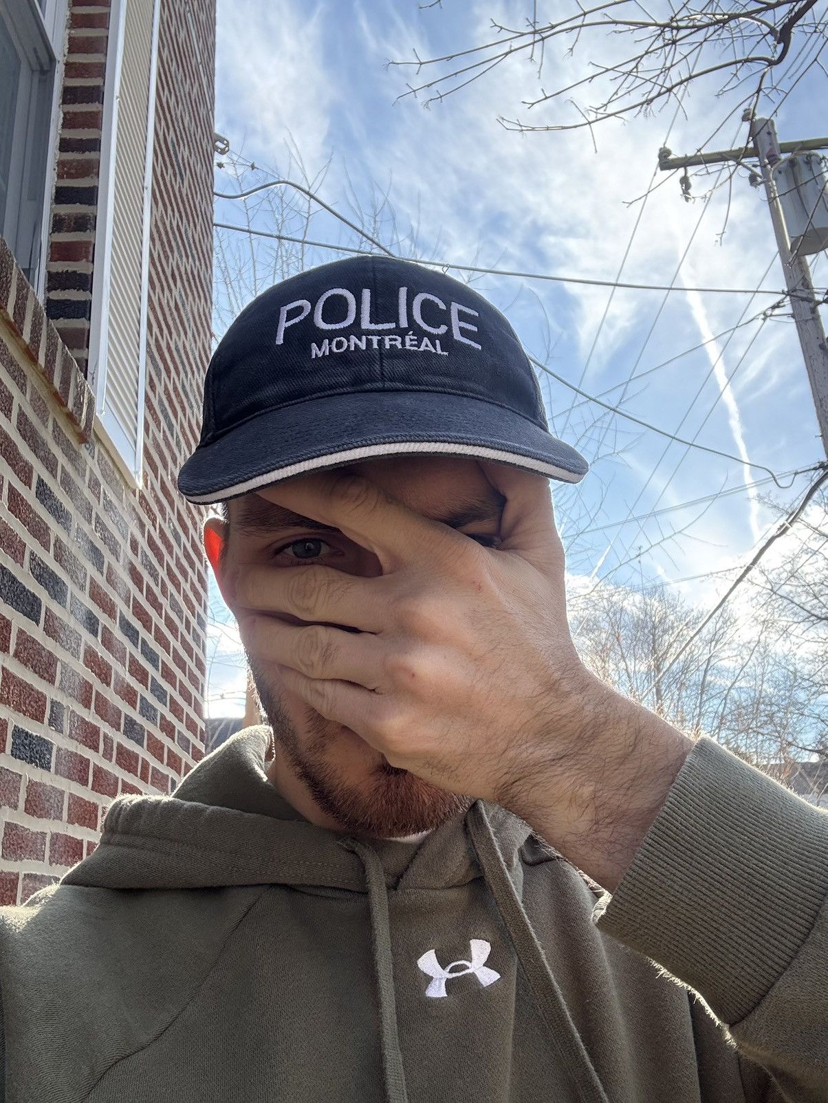 Vintage Vintage 00’s Police “Montreal” Faded Cap Size ONE SIZE - 2 Thumbnail