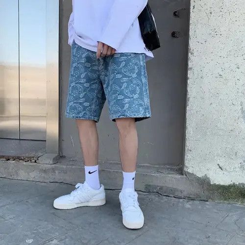 Japanese Brand Ichiko x Rena Flower denim shorts embroidered pants Size US 32 / EU 48 - 7 Thumbnail