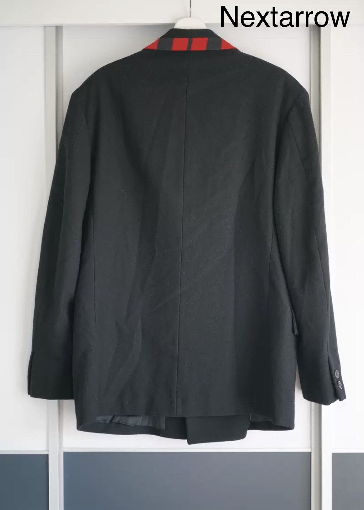 Yohji Yamamoto Yohji Yamamoto 89aw double-breasted suit checked collar suit Size 42S - 2 Thumbnail