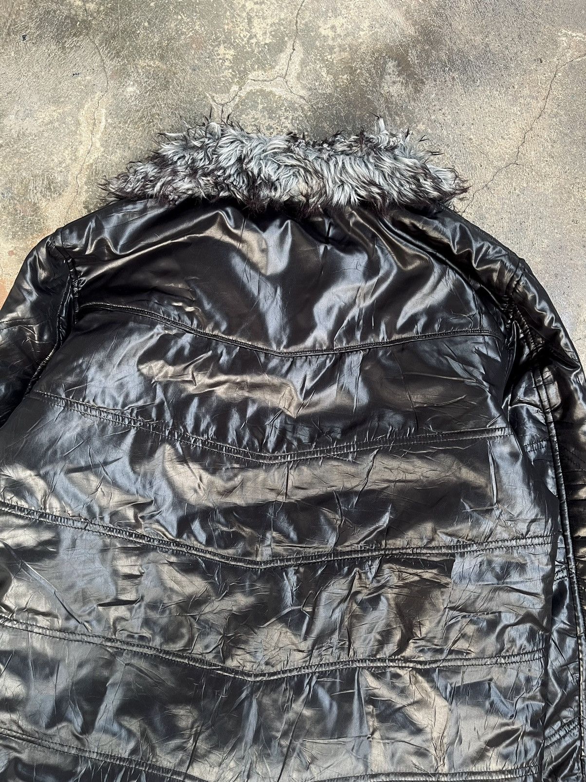 KMRii 2000s JAPANESE AVAIL FUR PUFFER JACKET GOTHIC PUNK STYLE Size US L / EU 52-54 / 3 - 8 Thumbnail