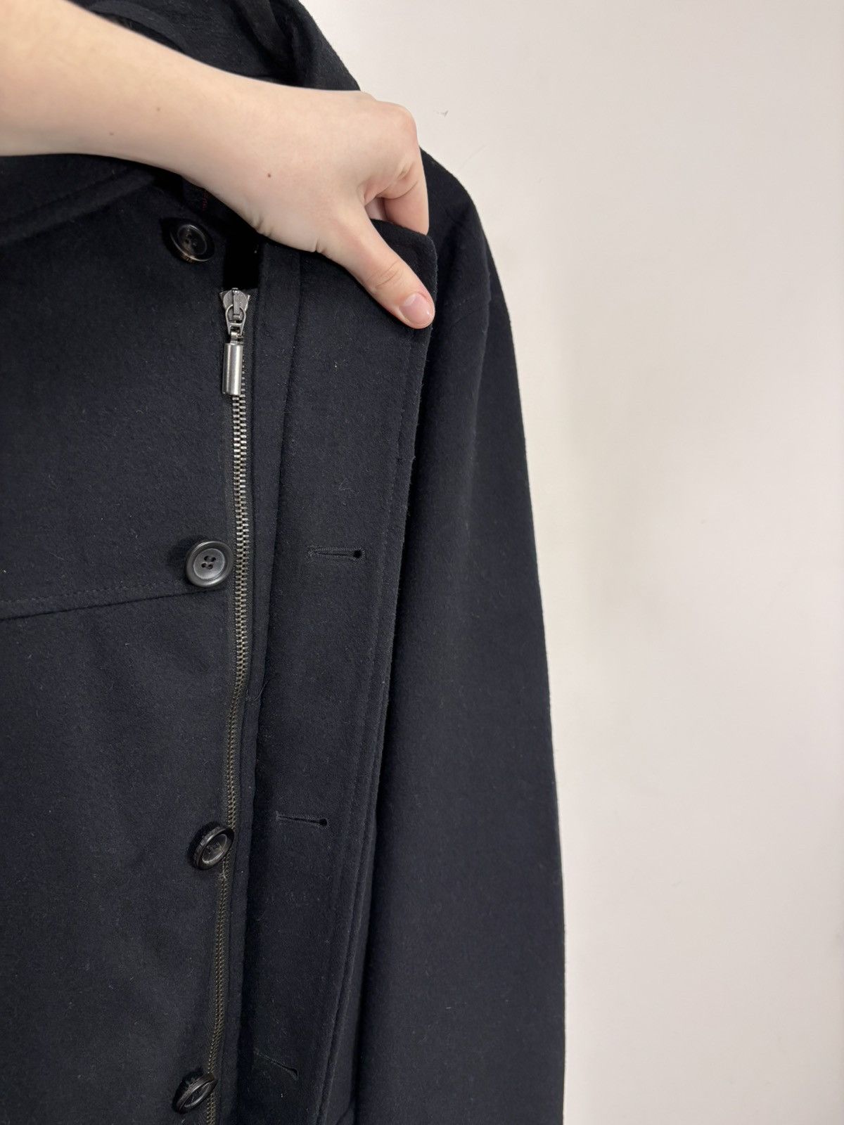 Schneiders Schneiders Salzburg Men’s Black Rainloden Wool Full Zip Coat Size US L / EU 52-54 / 3 - 11 Thumbnail