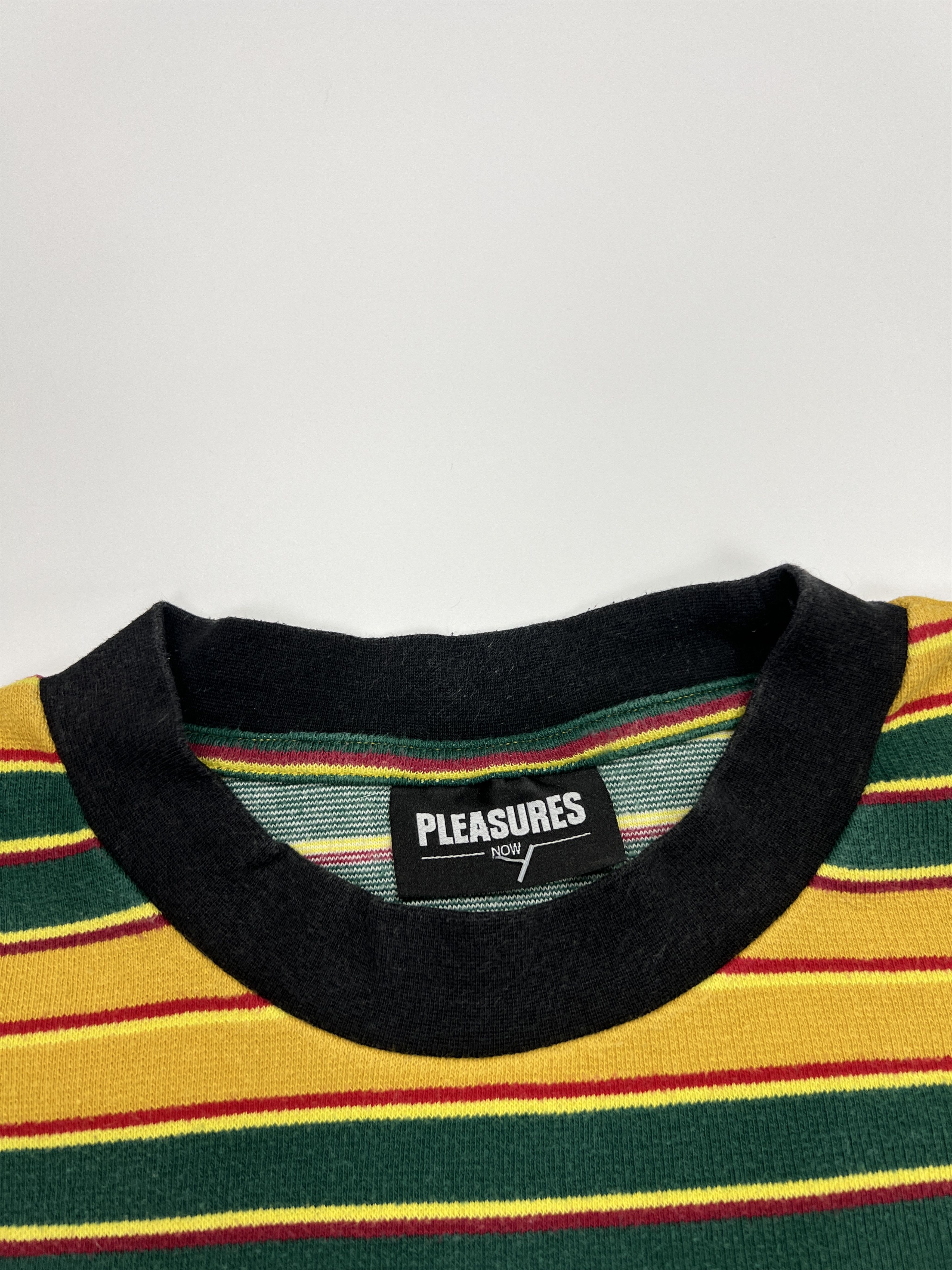 Pleasures Pleasures Now Neavy Cotton T-Shirt Striped Pocket Logo Size US L / EU 52-54 / 3 - 5 Thumbnail