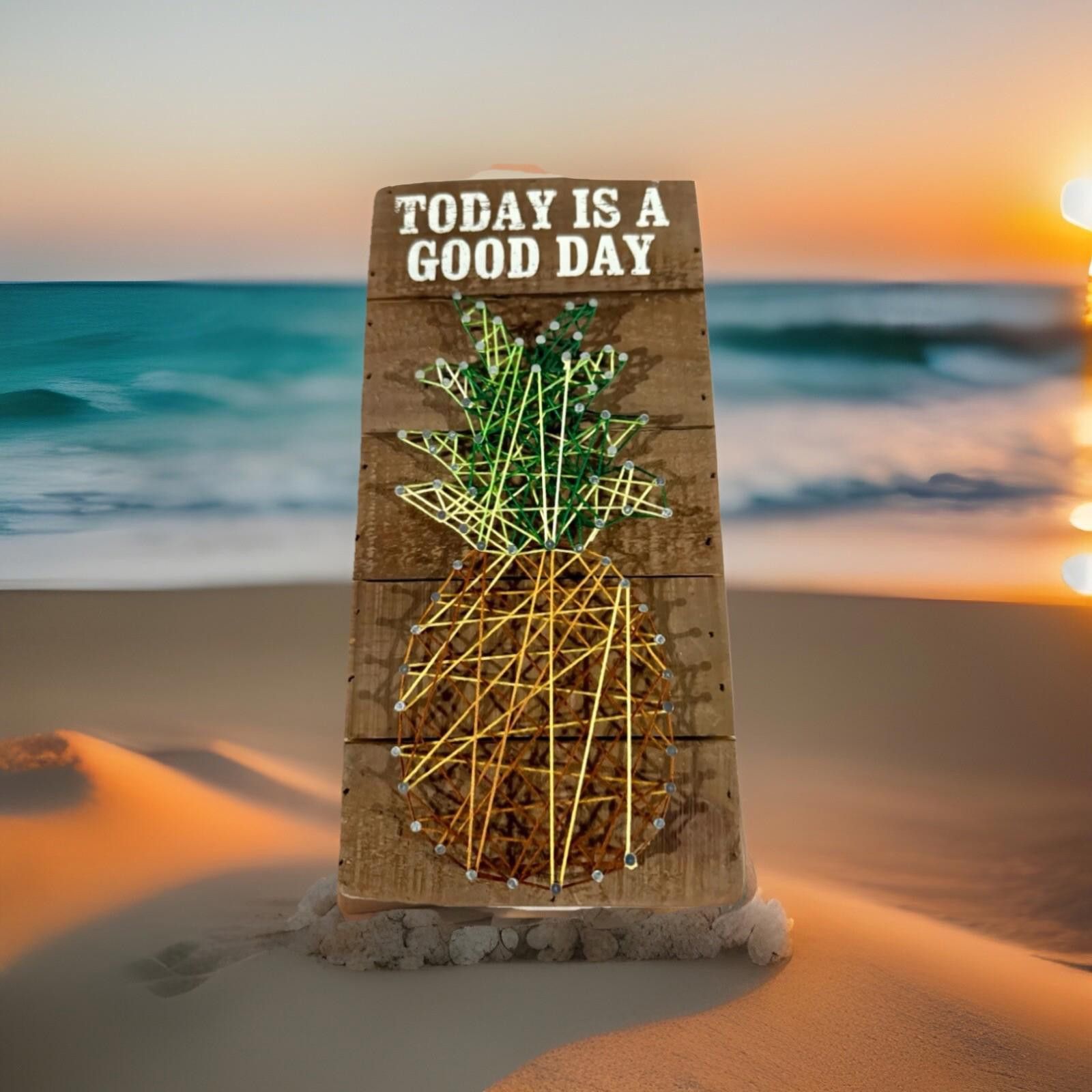 Designer Today Is A Good Day Pineapple String Art Wood Sign Size ONE SIZE - 1 Thumbnail