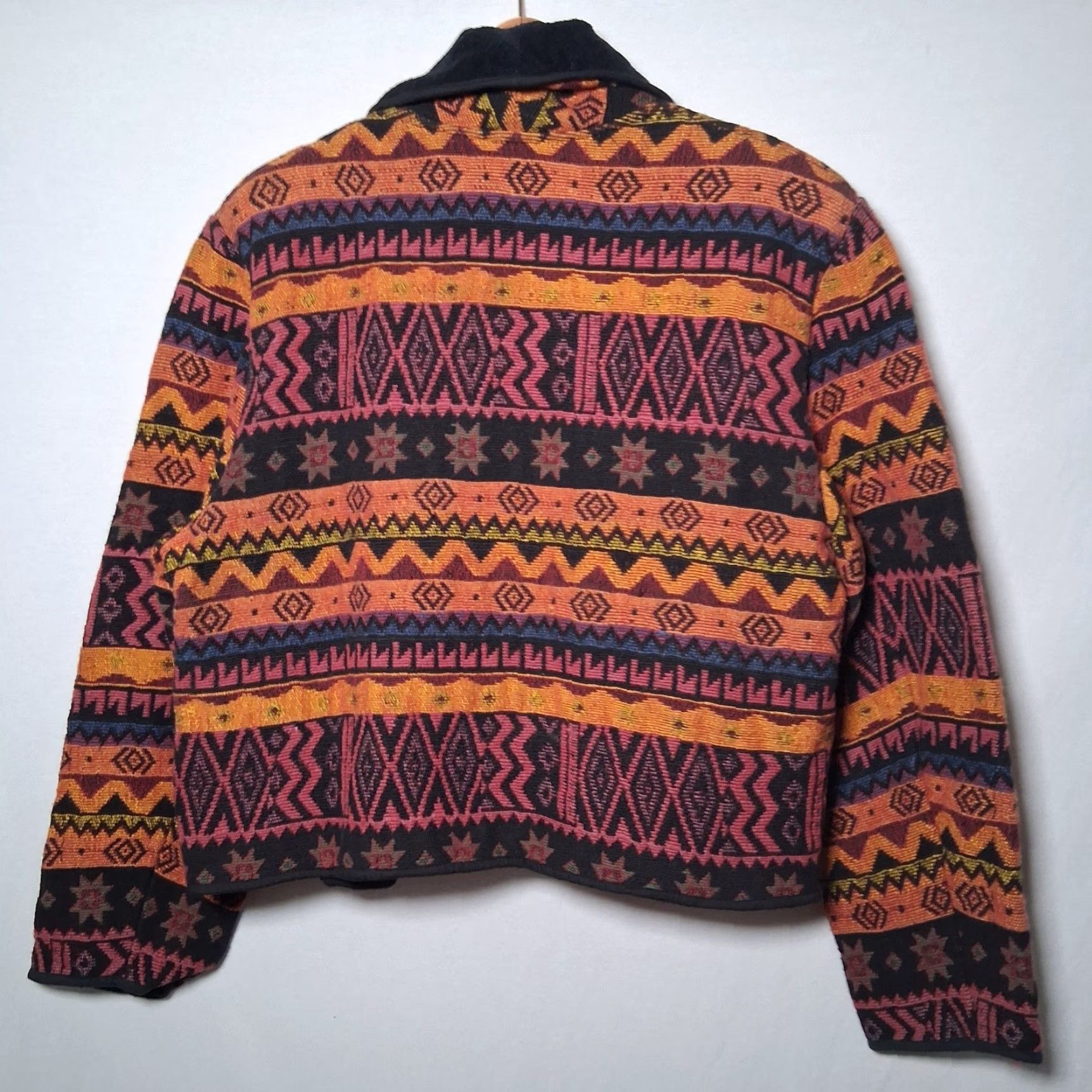 Vintage VINTAGE New Identity Tapestry Jacket Women XL Cropped Southwestern Stars Read Size XL / US 12-14 / IT 48-50 - 3 Thumbnail
