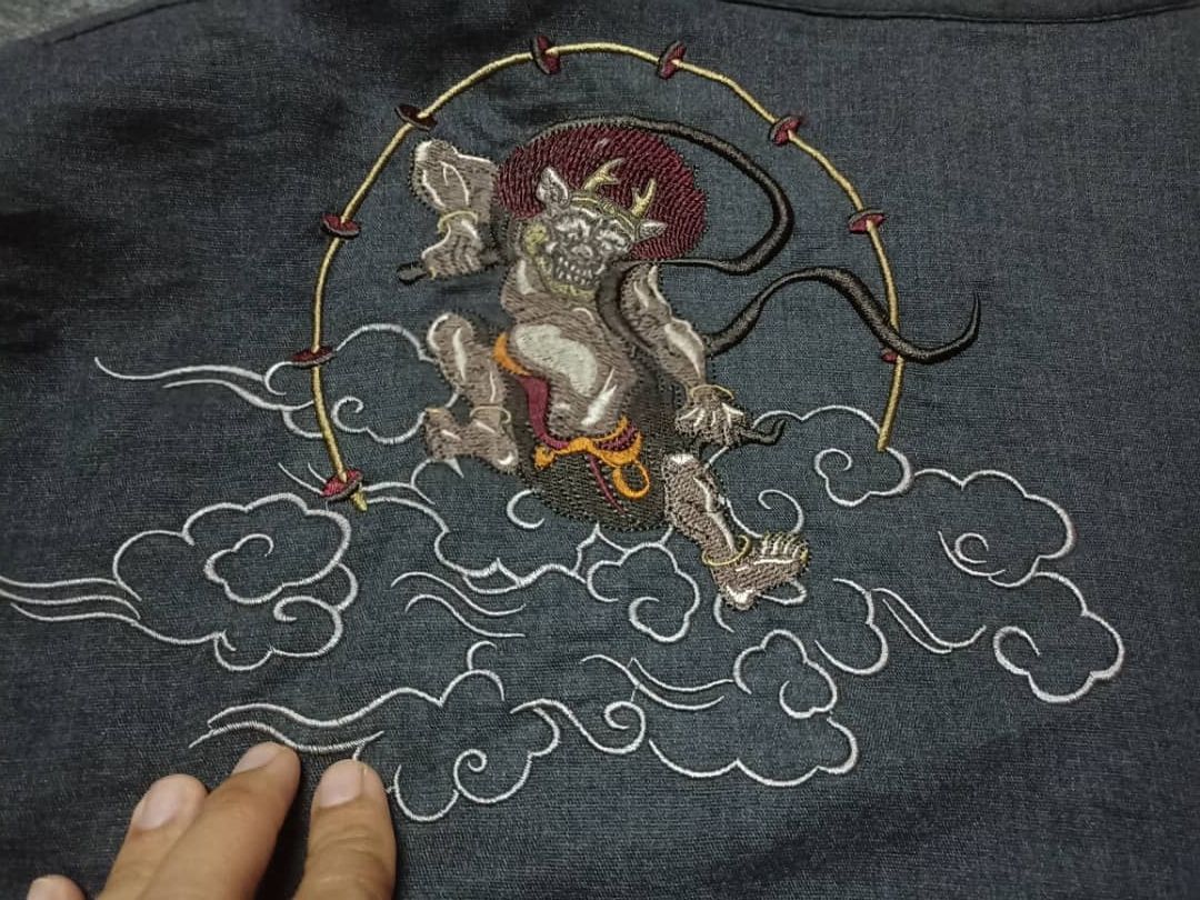 Japanese Brand Sukajan Jacket embroidery spirit of monkey fly Size US XXL / EU 58 / 5 - 9 Thumbnail