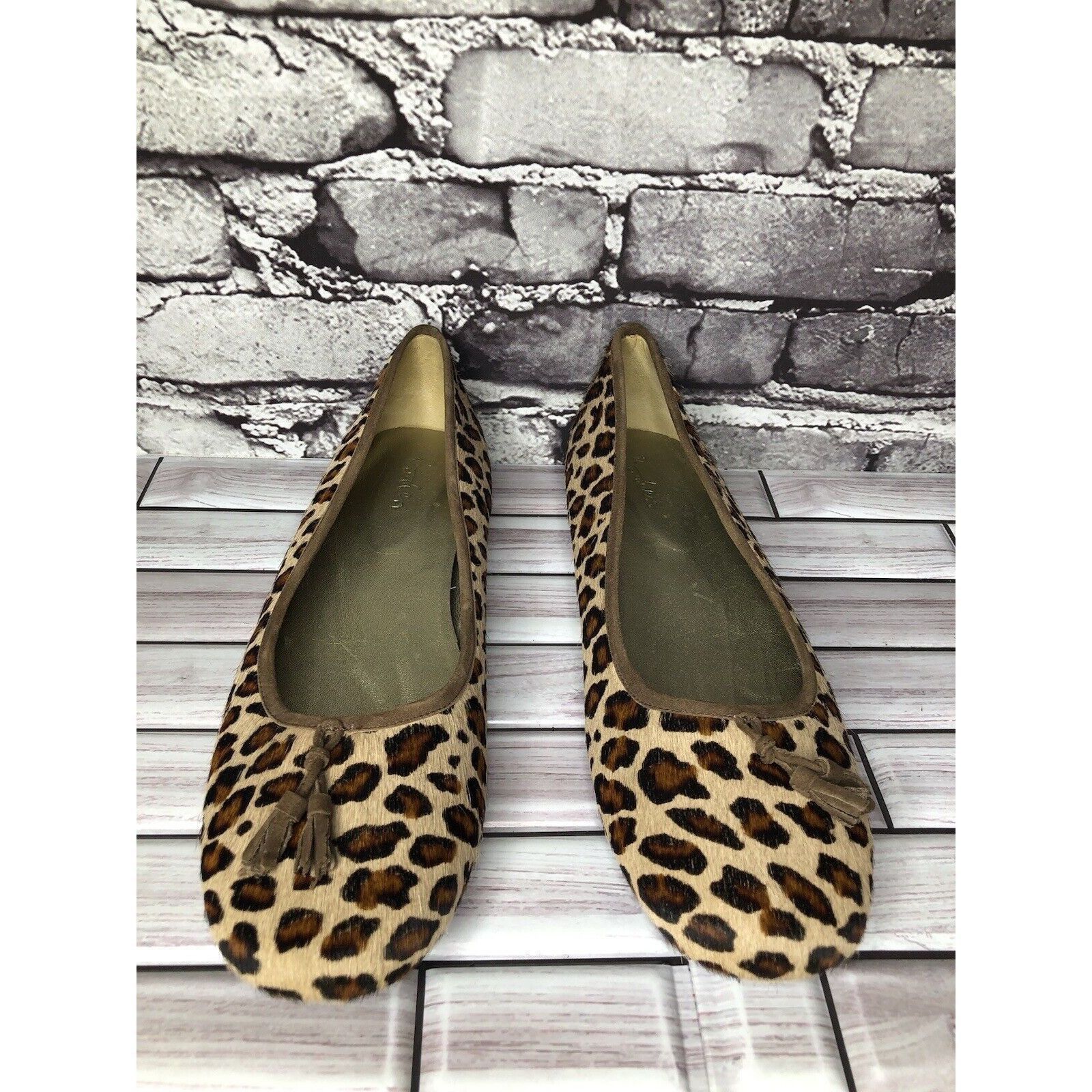 Boden Boden Leopard Print Calf Hair Tassel Ballet Flats Shoes Wome Size US 11 / IT 41 - 2 Thumbnail