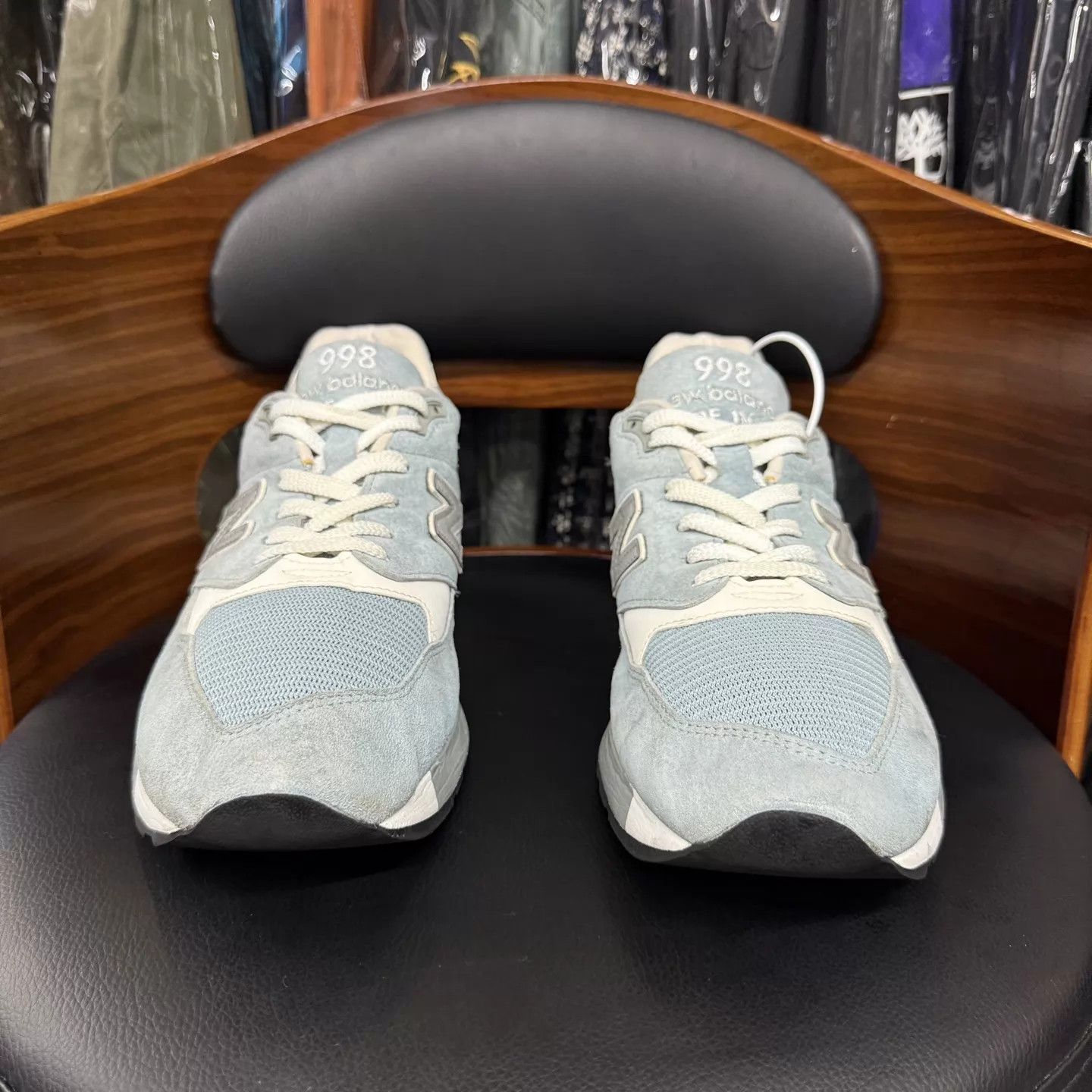 New Balance NB998 Pool Blue 45 Worn Very Few Times Size US 12 / EU 45 - 2 Thumbnail