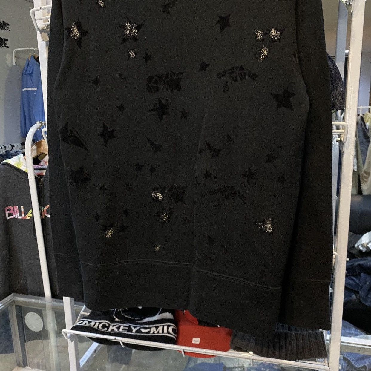 Issey Miyake × Japanese Brand × Tsumori Chisato Tsumori Chisato Velvet Star Sweatshirts Size US M / EU 48-50 / 2 - 4 Thumbnail