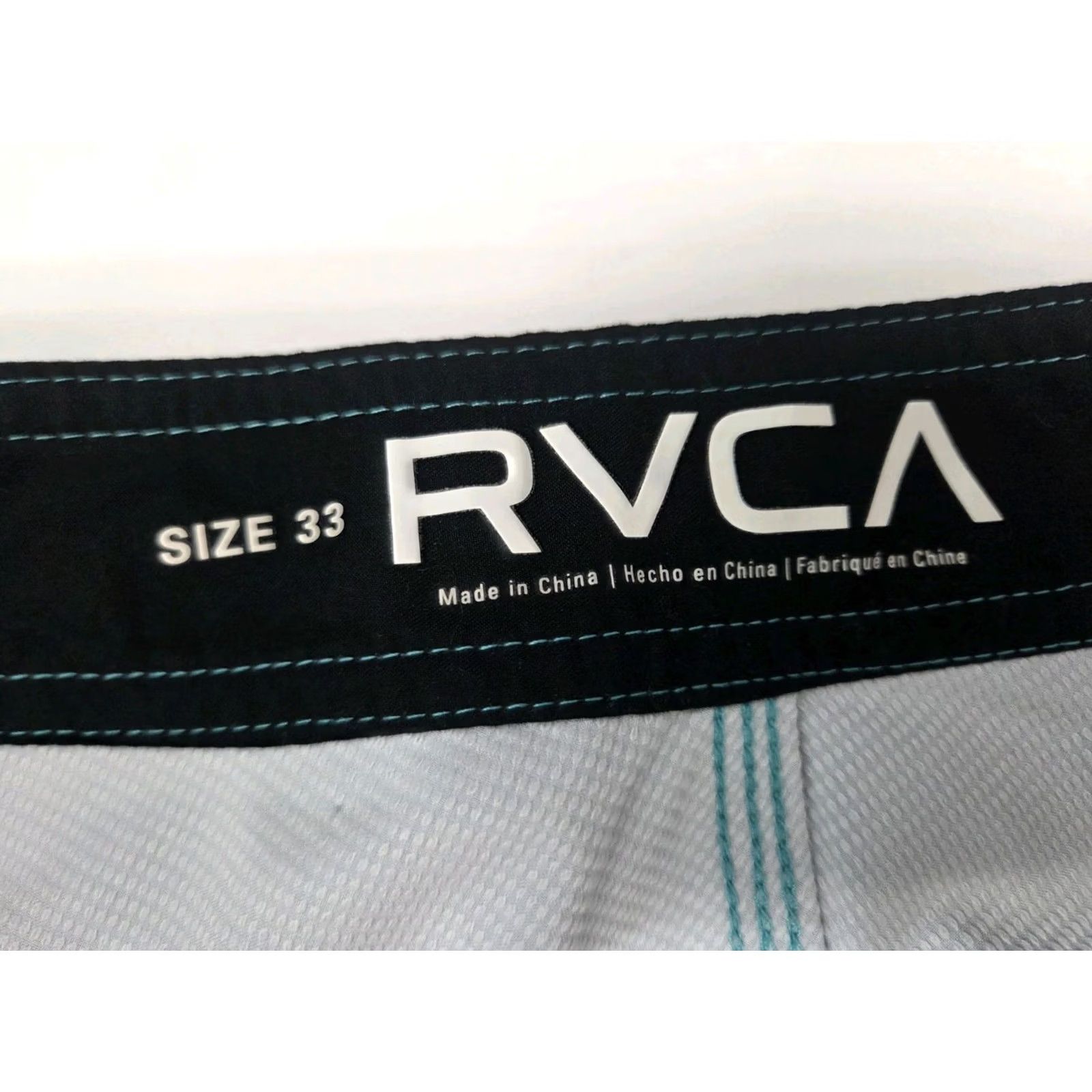 RVCA RVCA Mens Boardshorts Colorblock Back Pocket Drawstring 33 Multicolor Beach Surfing Mens Size ONE SIZE - 5 Thumbnail
