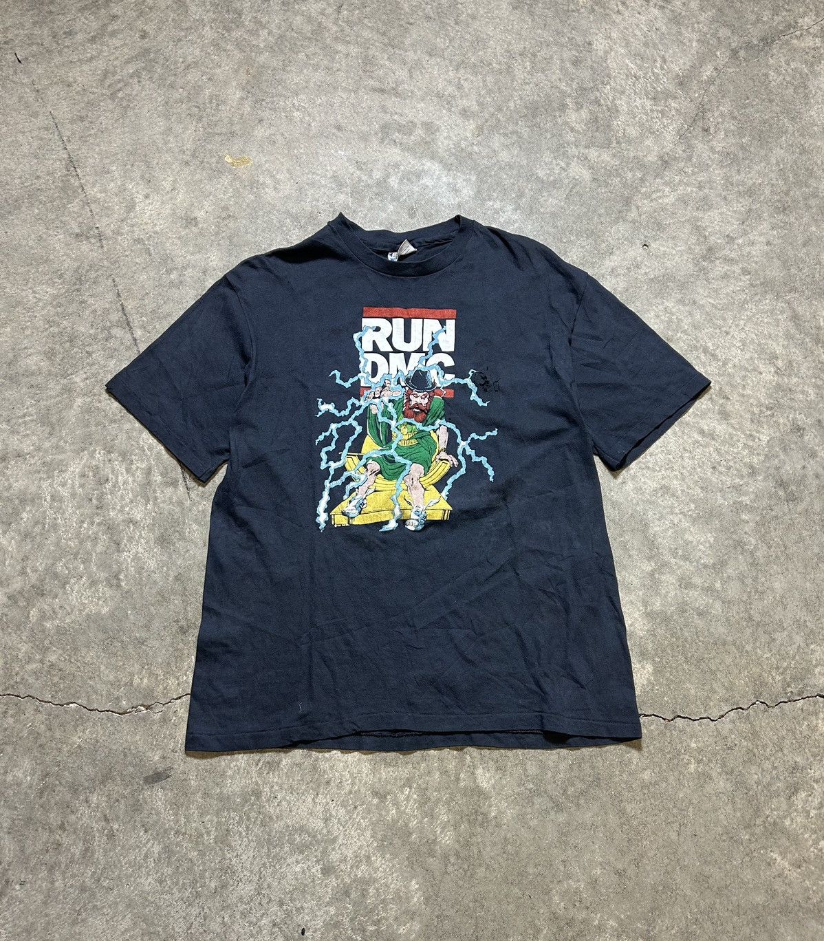 Rap Tees × Vintage Vintage 80s Run DMC Adidas tour shirt unseen Jeremy Scott Size US M / EU 48-50 / 2 - 1 Thumbnail