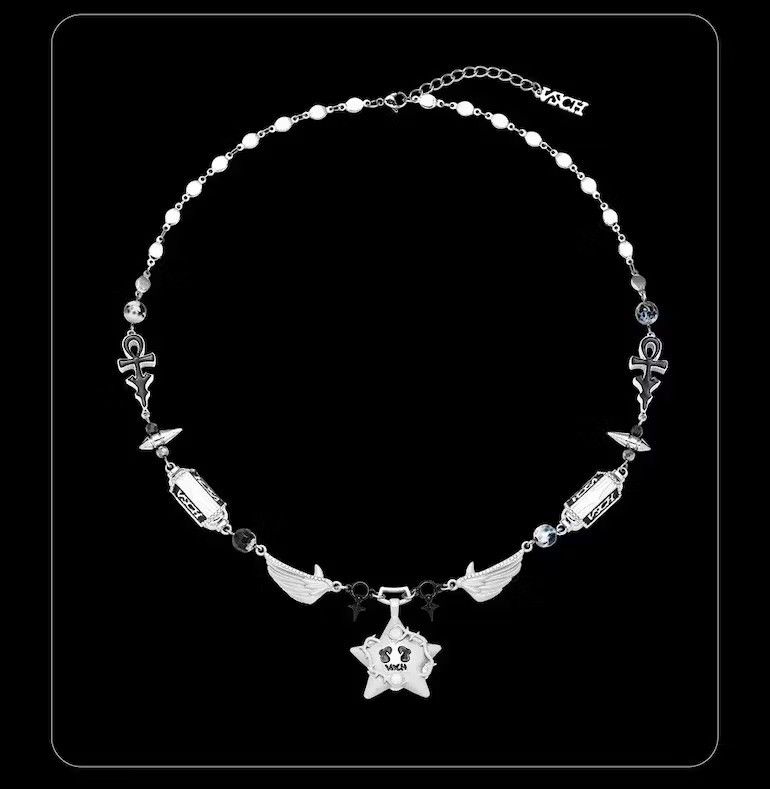 Jewelry Wings Stitching Star Necklace Size ONE SIZE - 3 Thumbnail