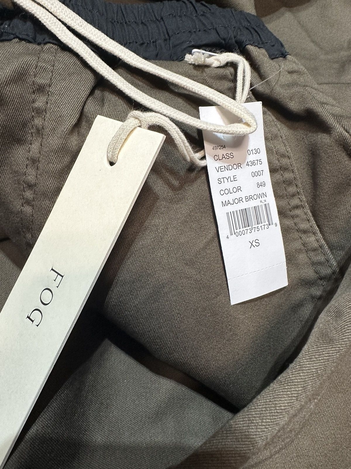 FOG Essentials Drawstring Trouser Zipper Pants Fear Of God Size US 27 - 9 Thumbnail