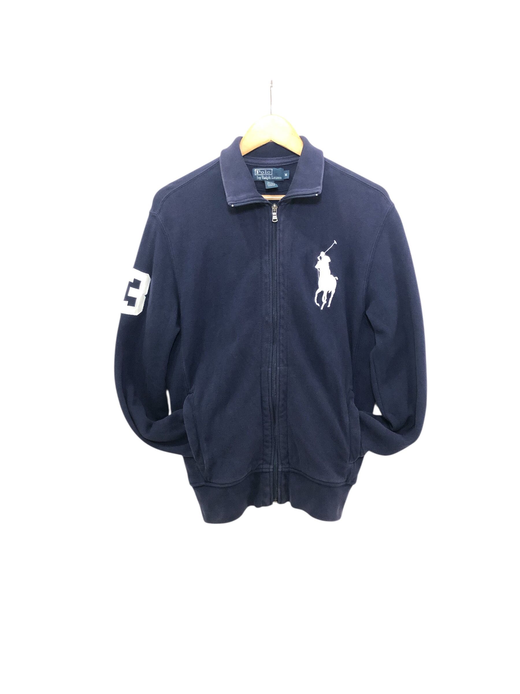 Polo Ralph Lauren Vintage Ralph Lauren Big Pony Zip-Up Jacket Navy Blue Size US M / EU 48-50 / 2 - 3 Thumbnail