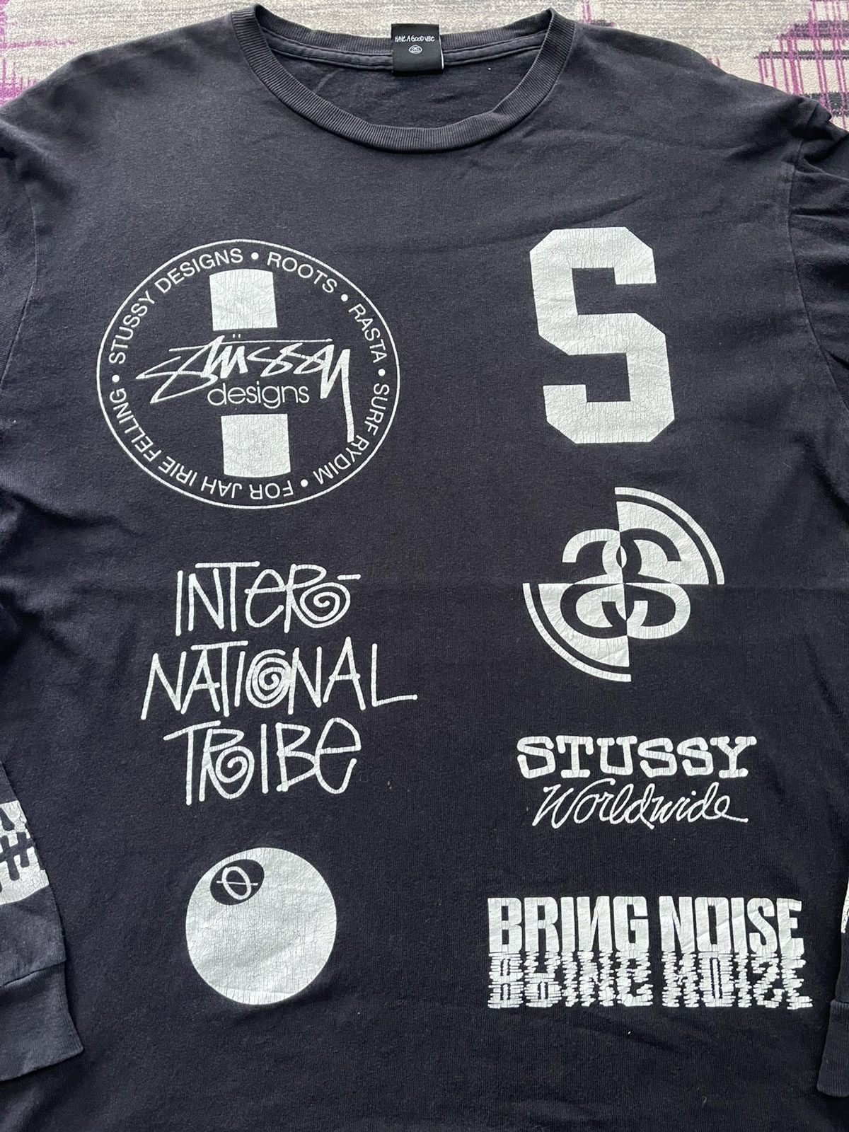 Stussy VINTAGE STUSSY RAT SKULL ALL LOGO LONG SLEEVE VERY RARE Size US M / EU 48-50 / 2 - 3 Thumbnail