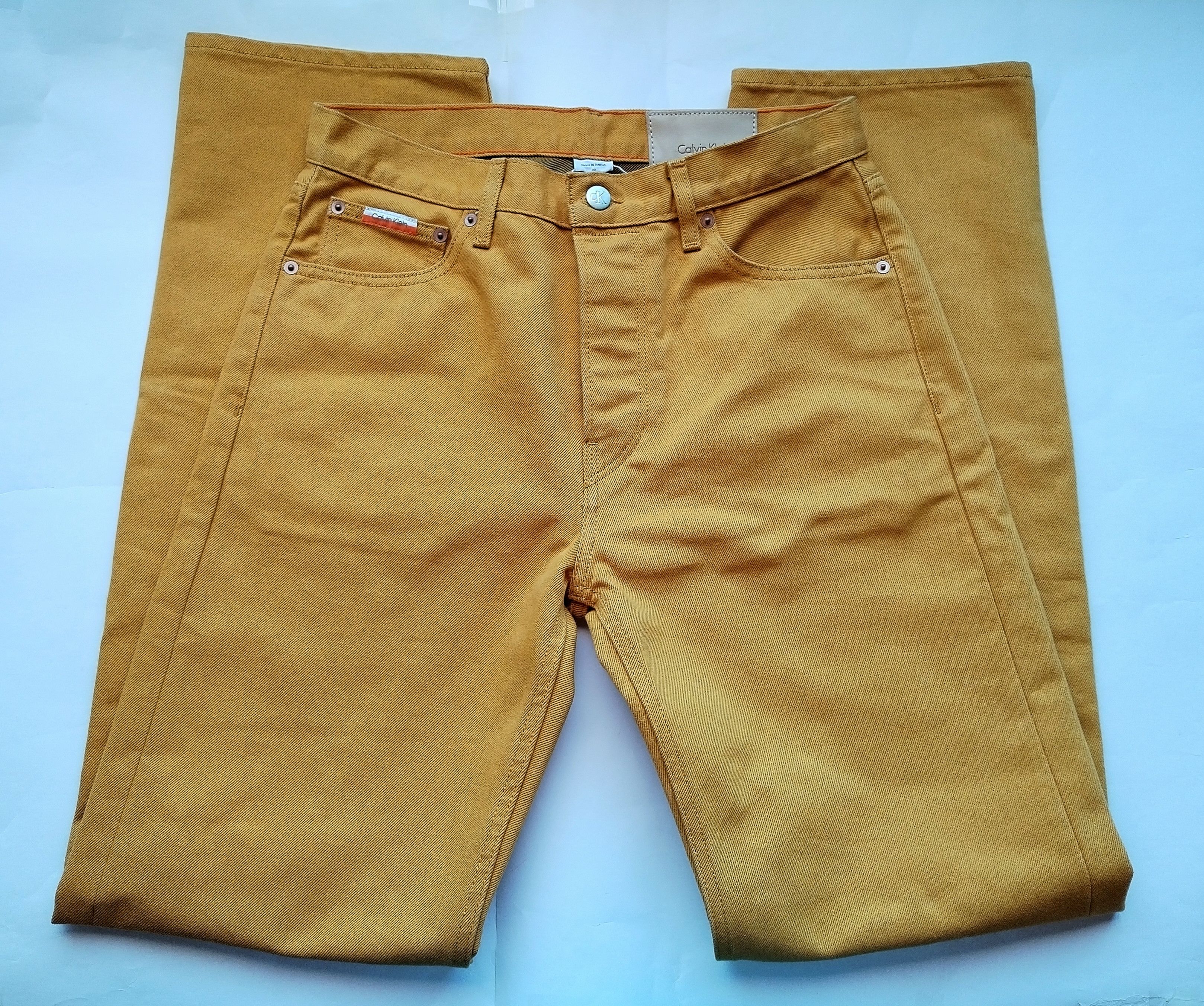 Calvin Klein × Heron Preston Rusty yellow jeans Size US 30 / EU 46 - 7 Thumbnail