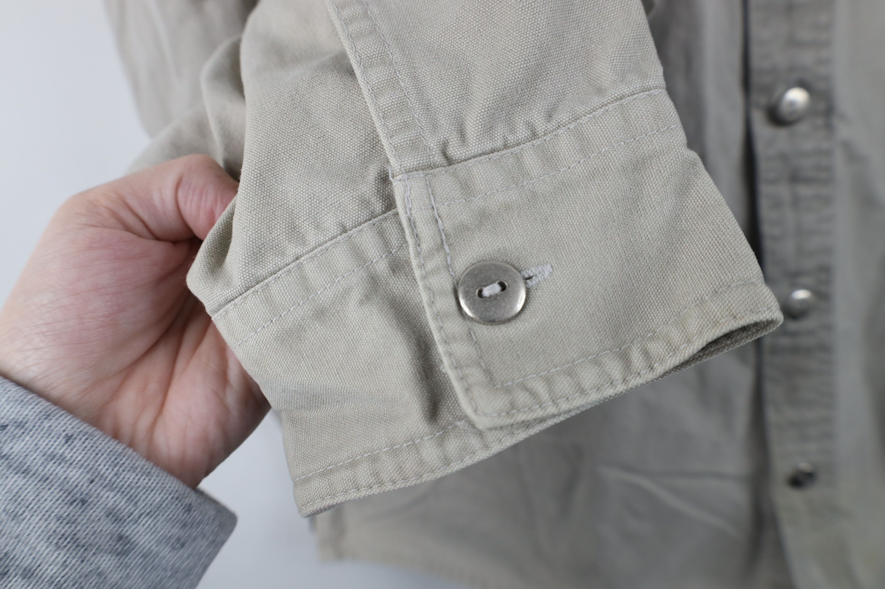 Marlboro Vintage 90s Marlboro Heavy Western Cowboy Button Shirt Gray Size US XL / EU 56 / 4 - 7 Thumbnail