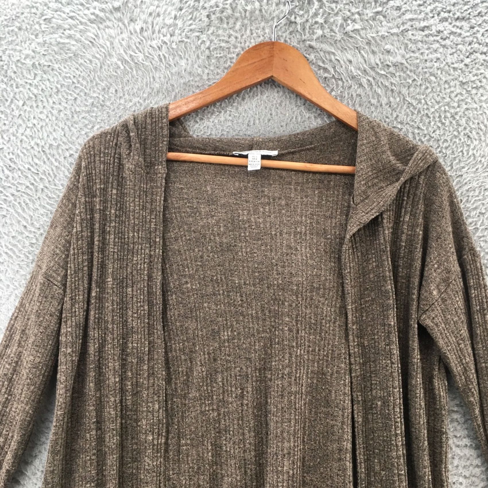 American Eagle Outfitters American Eagle Outfitters Cardigan Sweater Womens XS Brown Open Front Casual Knitted Size XS / US 0-2 / IT 36-38 - 2 Thumbnail