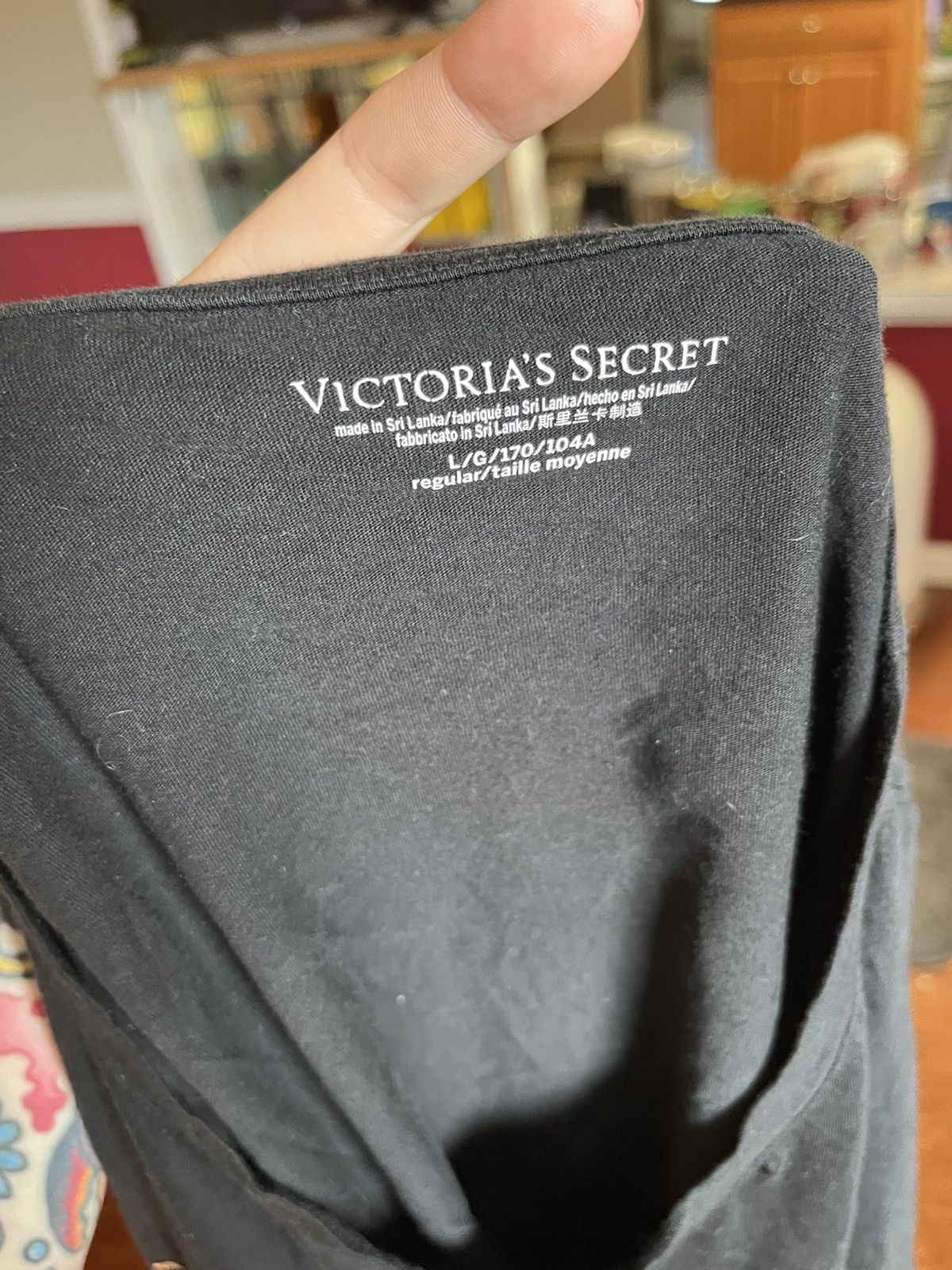 Victoria's Secret Victoria's Secret Large Black VS Logo Short Sleeve T shirt Size L / US 10 / IT 46 - 6 Thumbnail