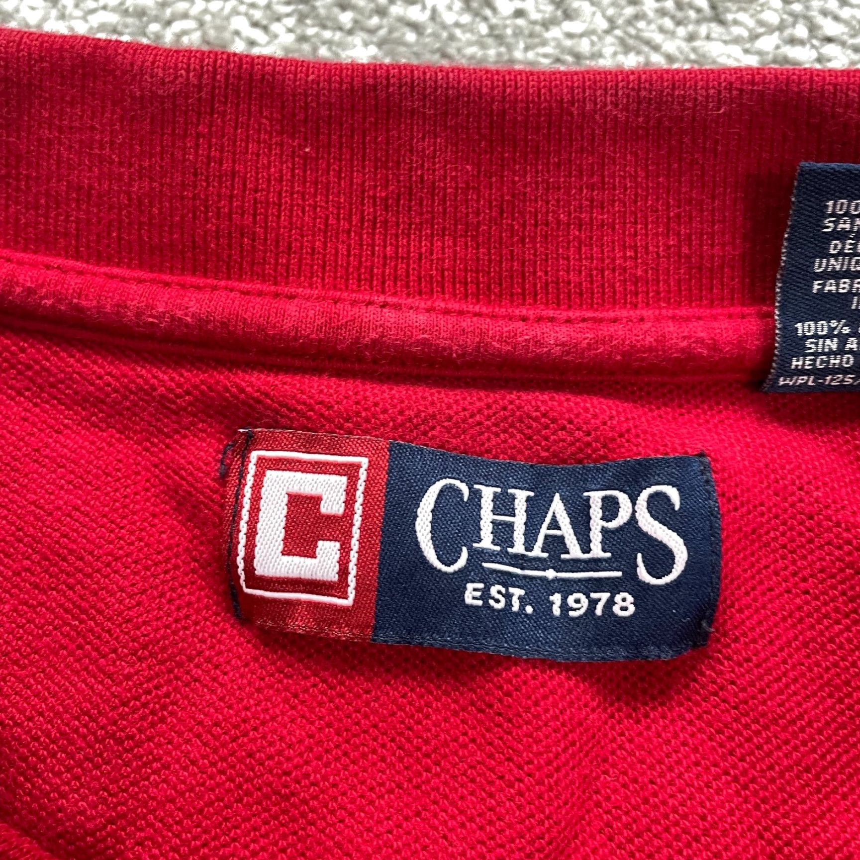 Chaps Chaps Polo Shirt Mens XL Red Long Sleeve Cotton Collared Golf Outdoor Casual Top Size US XL / EU 56 / 4 - 4 Thumbnail