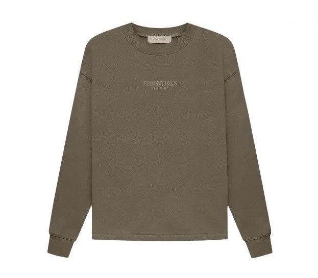 image of Fw22 Essentials Relaxed Crewneck Wood in Brown, Men's (Size XL)