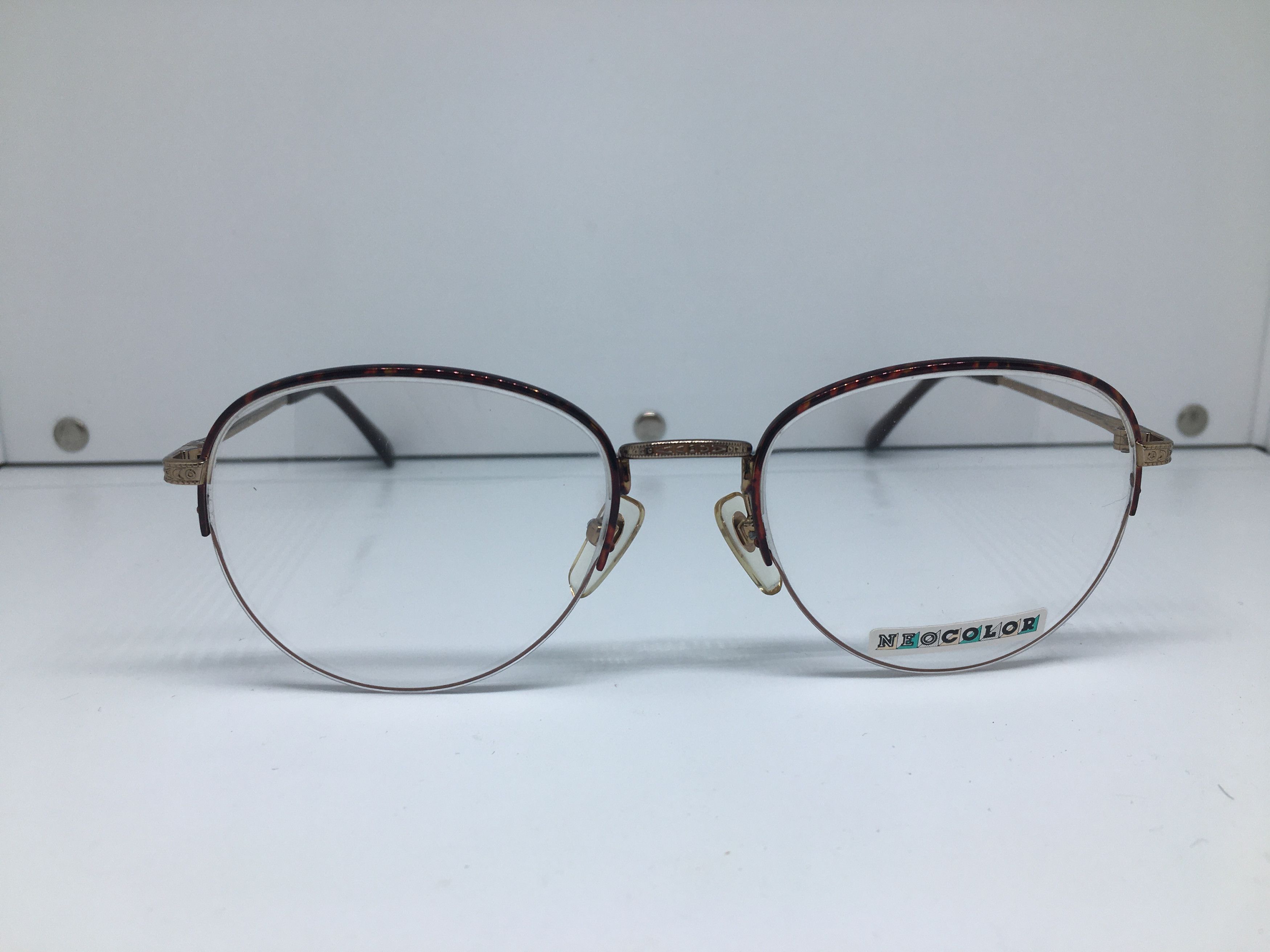 Vintage Vintage Charmant 722 Half Rim RX Eyeglasses Frame Size ONE SIZE - 2 Thumbnail