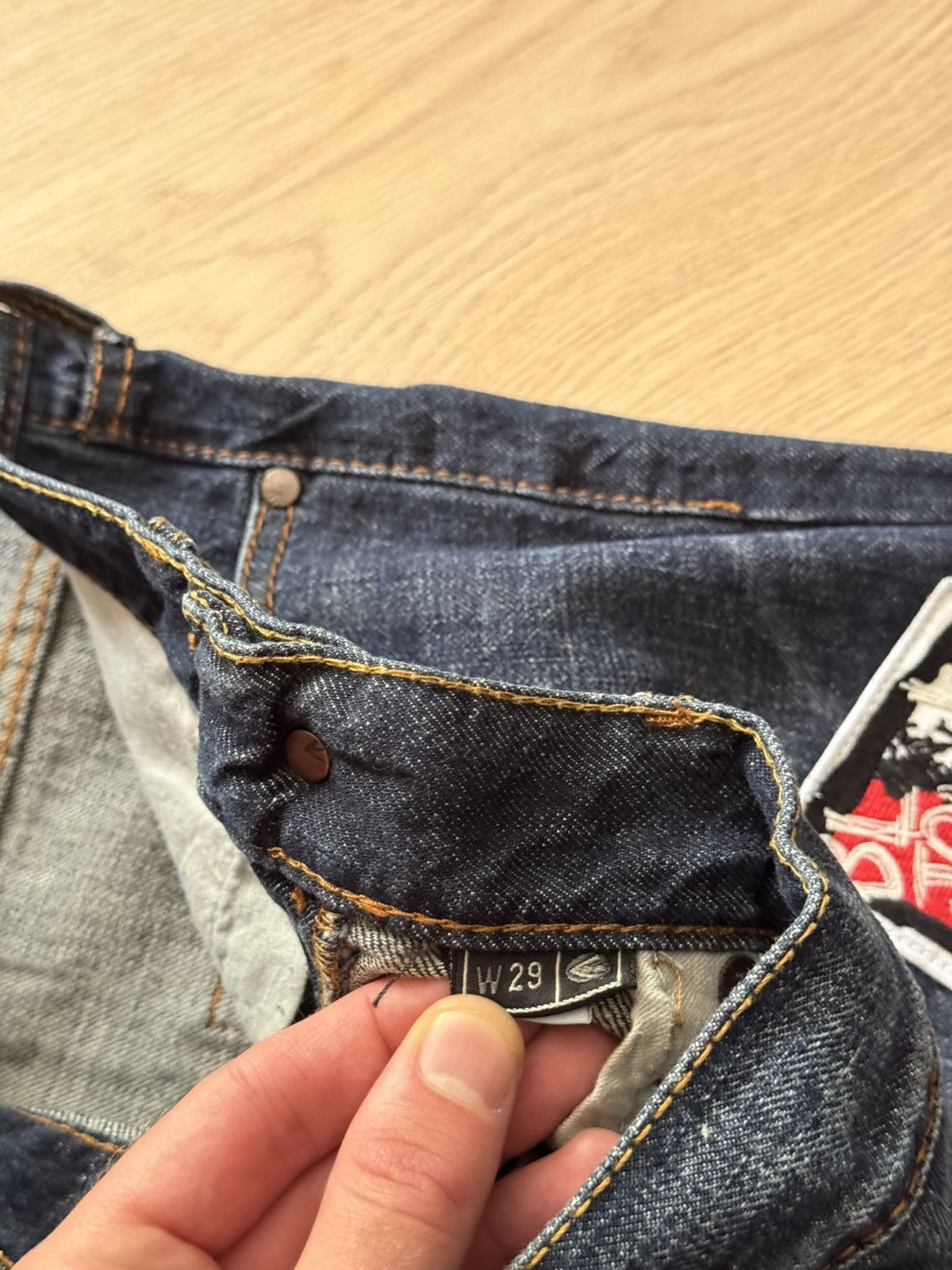 Energie Vintage 00’s Energie Gold y2k Japanese Blue Denim Jeans Size US 29 - 6 Thumbnail