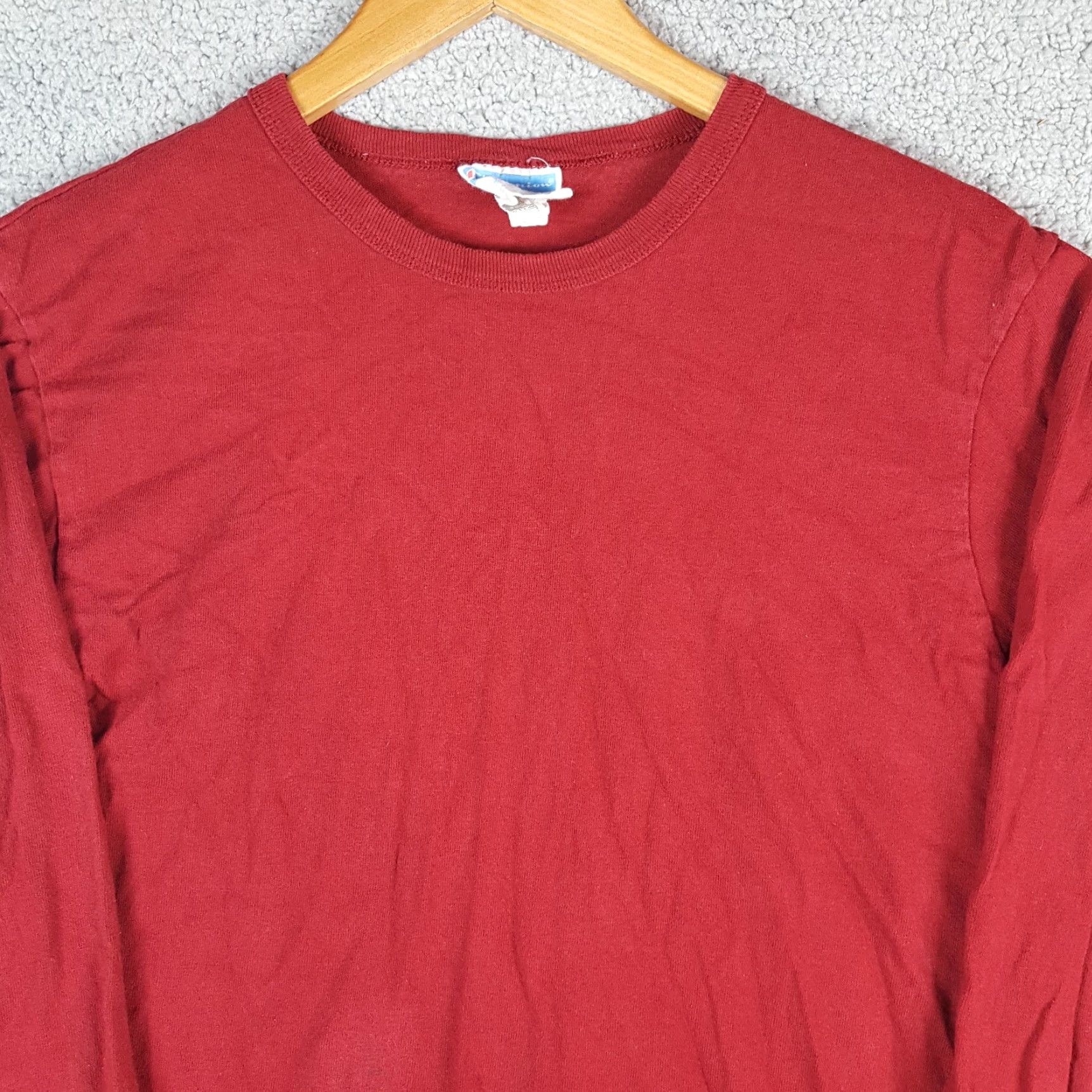 Champion VINTAGE Champion Long Sleeve Logo Men's M T-Shirt Athletic Sports Gym Shirt Size US M / EU 48-50 / 2 - 2 Thumbnail