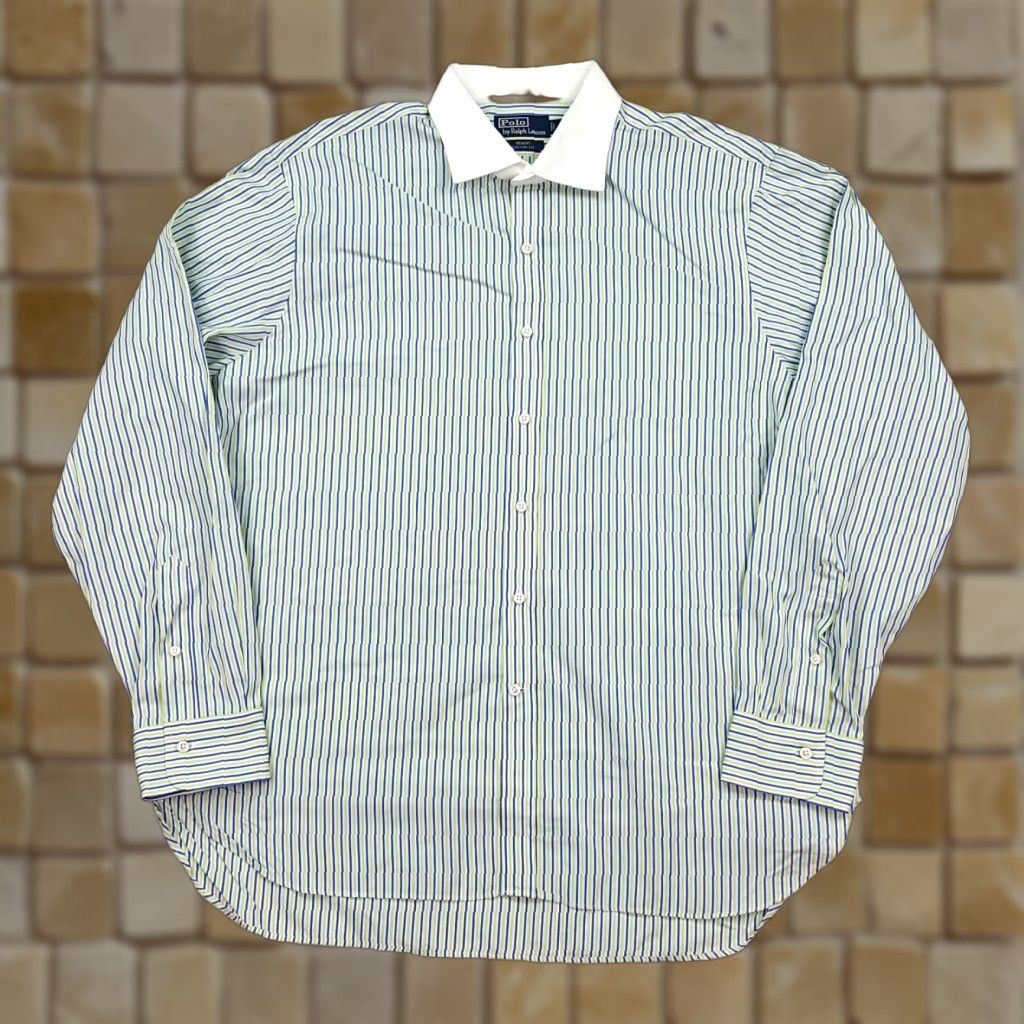 Polo Ralph Lauren Polo Ralph Lauren Button Up Long Sleeve Striped Shirt Size 18 Collared Polo Ralph Lauren Button-Up Shirt Size US XXL / EU 58 / 5 - 1 Thumbnail