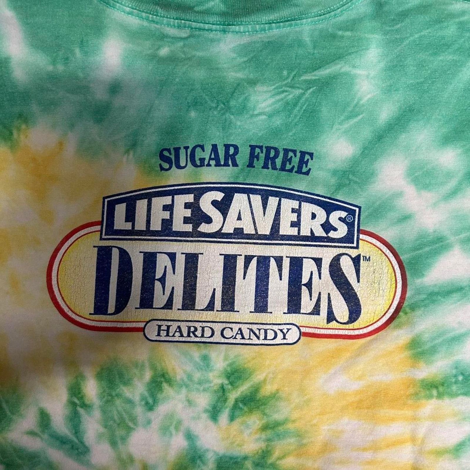 Other VTG Green and yellow tie-dye Life Savers Delites graphic tee Size US XL / EU 56 / 4 - 2 Thumbnail