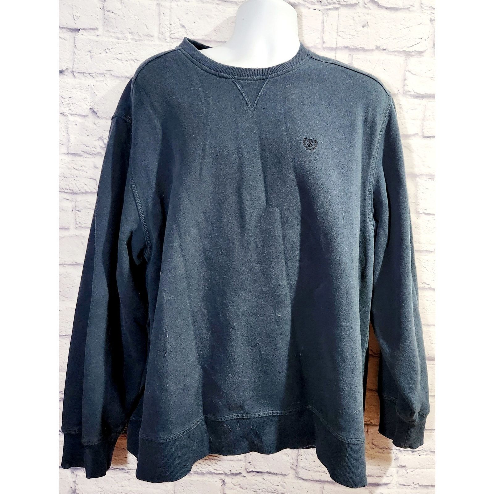 Izod Izod Dark Blue Crew Neck Long Sleeves Sweatshirt XXL Comfy Size US XXL / EU 58 / 5 - 1 Thumbnail