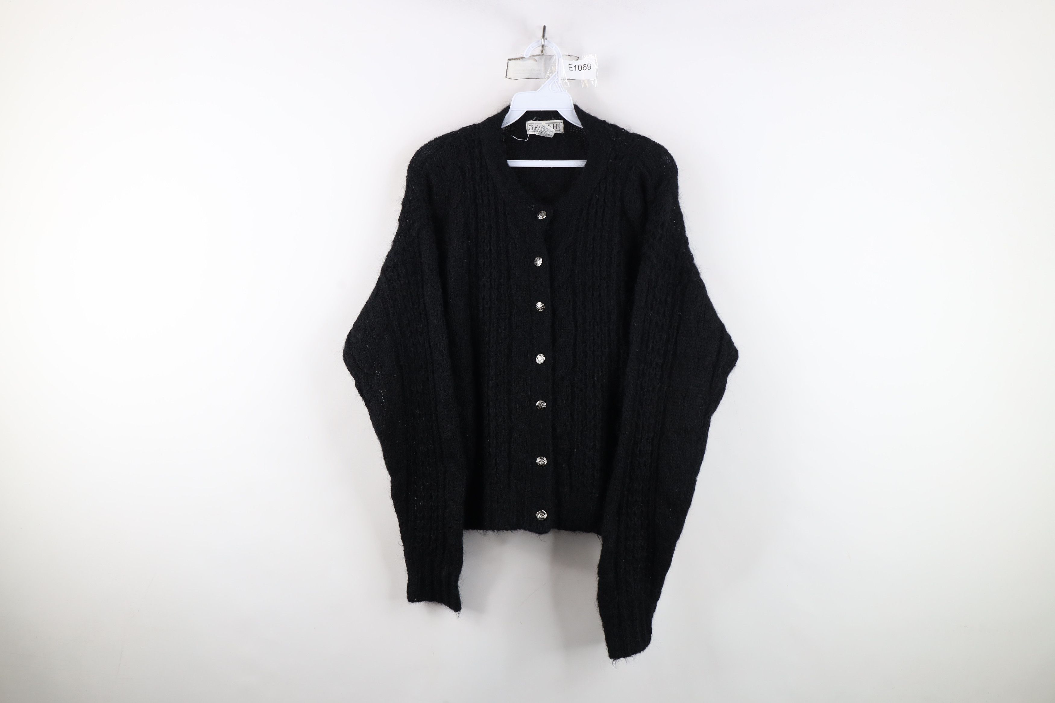 Vintage Vintage 90s Streetwear Blend Crochet Knit Cardigan Sweater Size L / US 10 / IT 46 - 1 Thumbnail