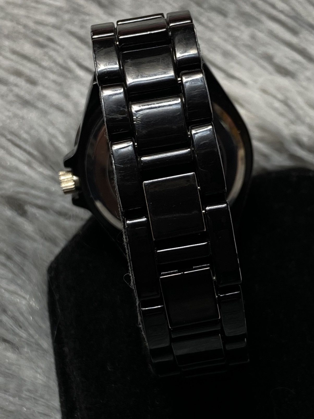 Japanese Brand Sleek LED Watch, Black Metal Strap - Japanese Brand Size ONE SIZE - 5 Thumbnail