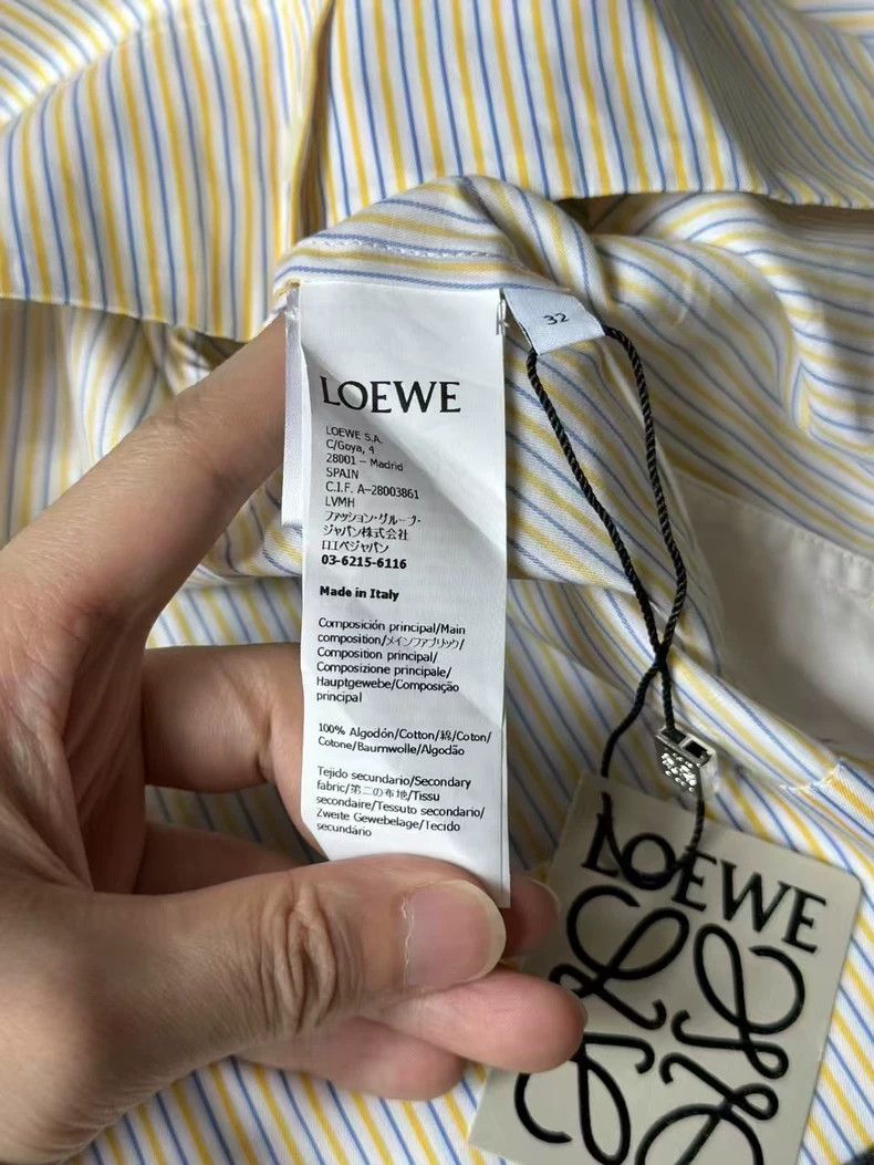 Loewe LOEWE size 32 Embroidered striped short shirt Size S / US 4 / IT 40 - 5 Thumbnail