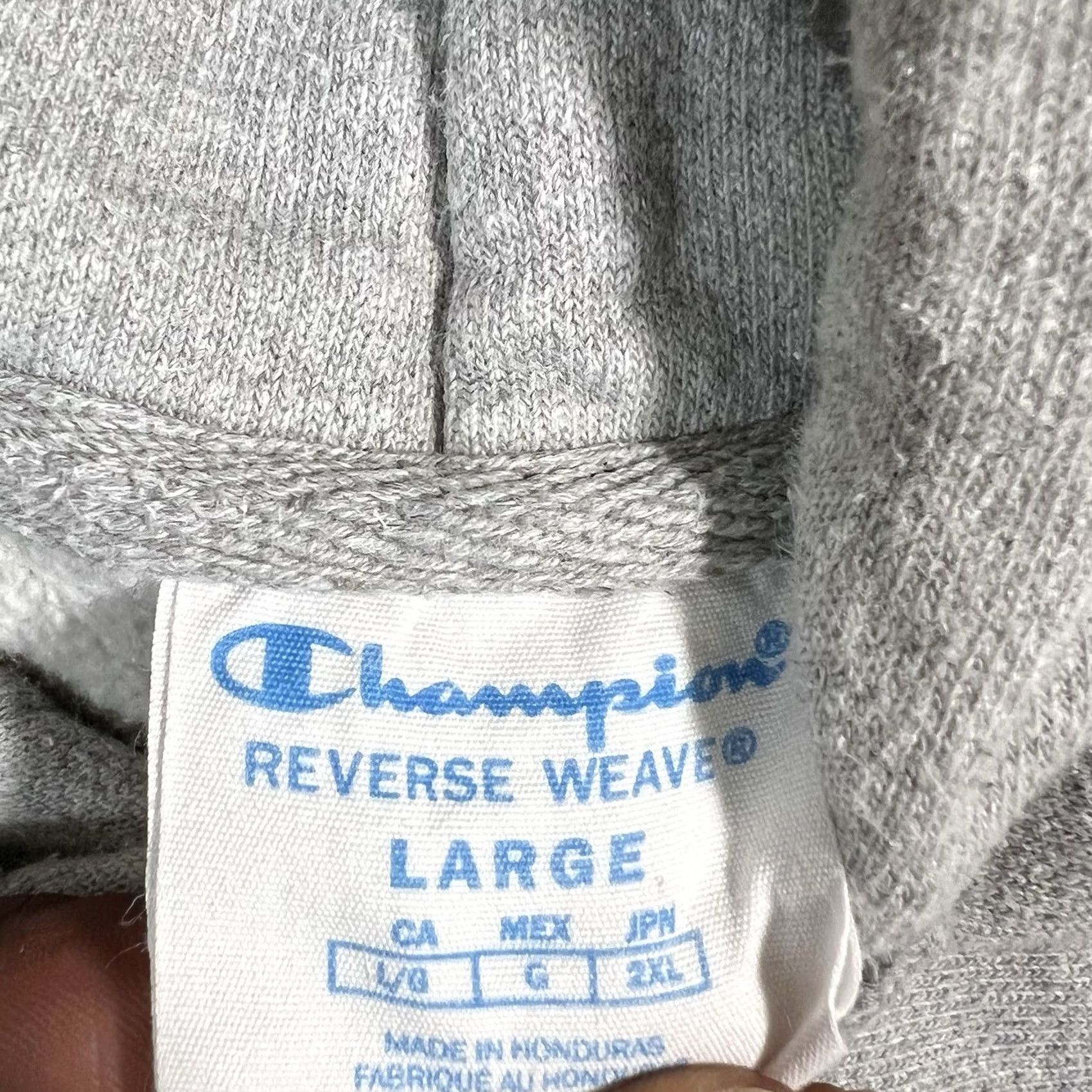 Champion Champion Reverse Weave Hoodie Mens Large Gray Pullover Hooded Sweatshirt Size US L / EU 52-54 / 3 - 5 Thumbnail