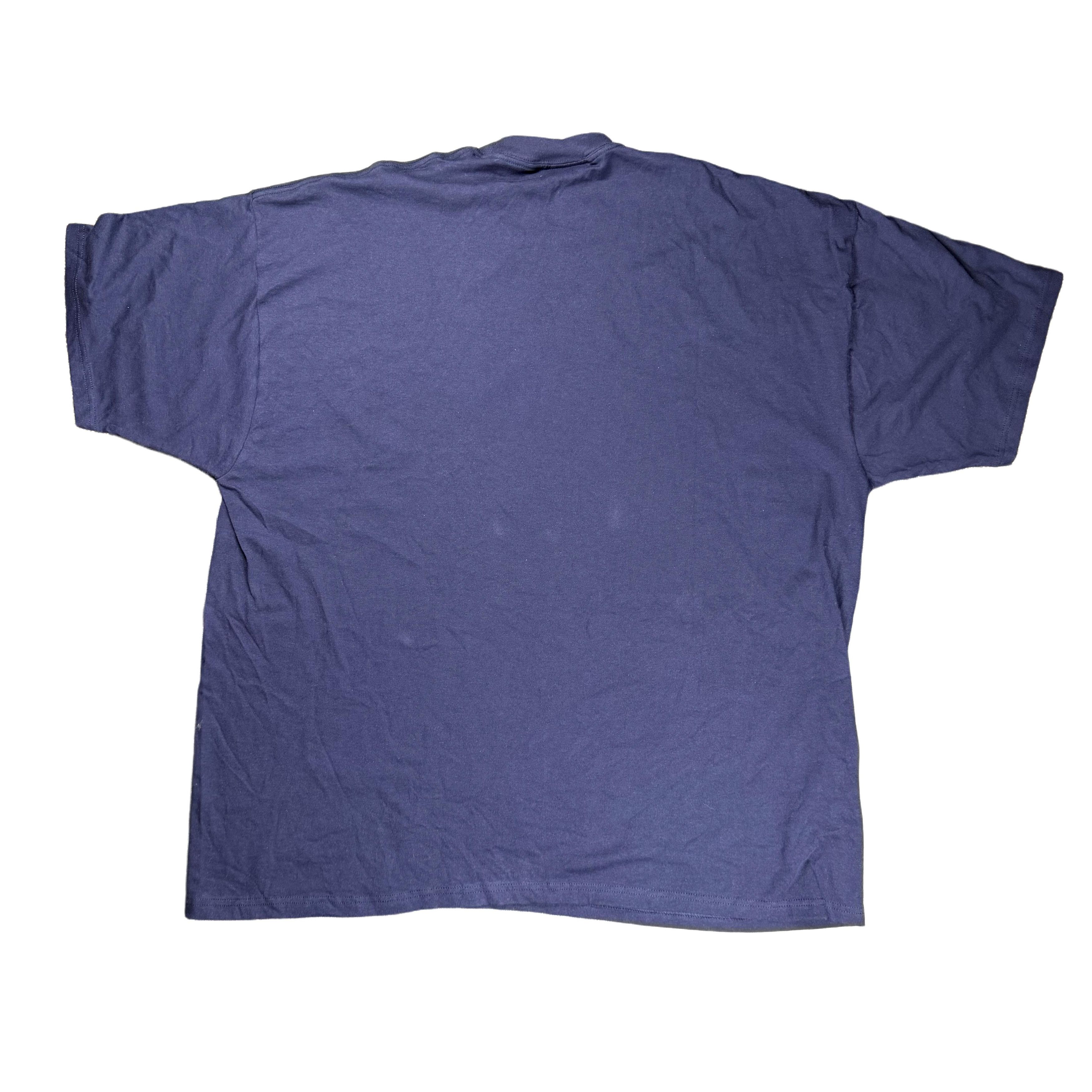 Jerzees Vintage 90s Jerzees Dad Graphic T-Shirt Navy 2XL Size US XXL / EU 58 / 5 - 3 Thumbnail