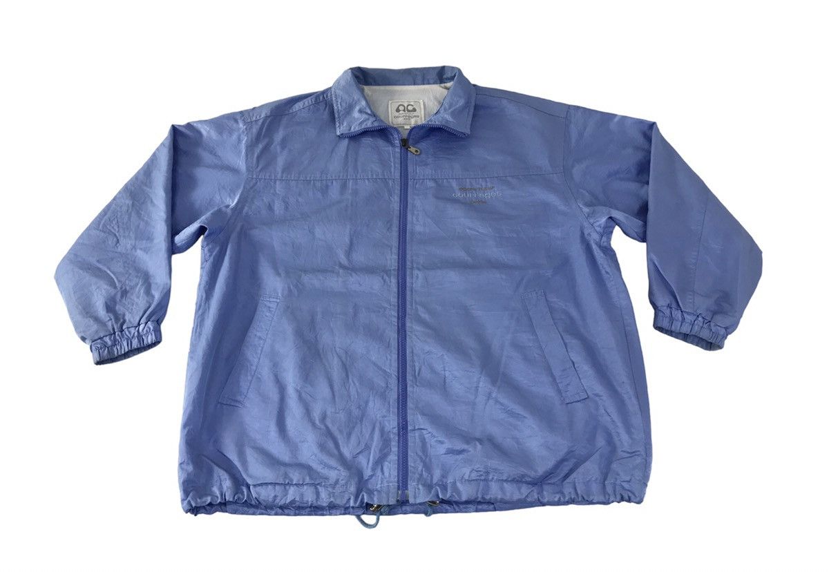 image of 90's Courreges Paris Sport Windbreaker Jacket Double Pocket in Blue, Men's (Size Large)