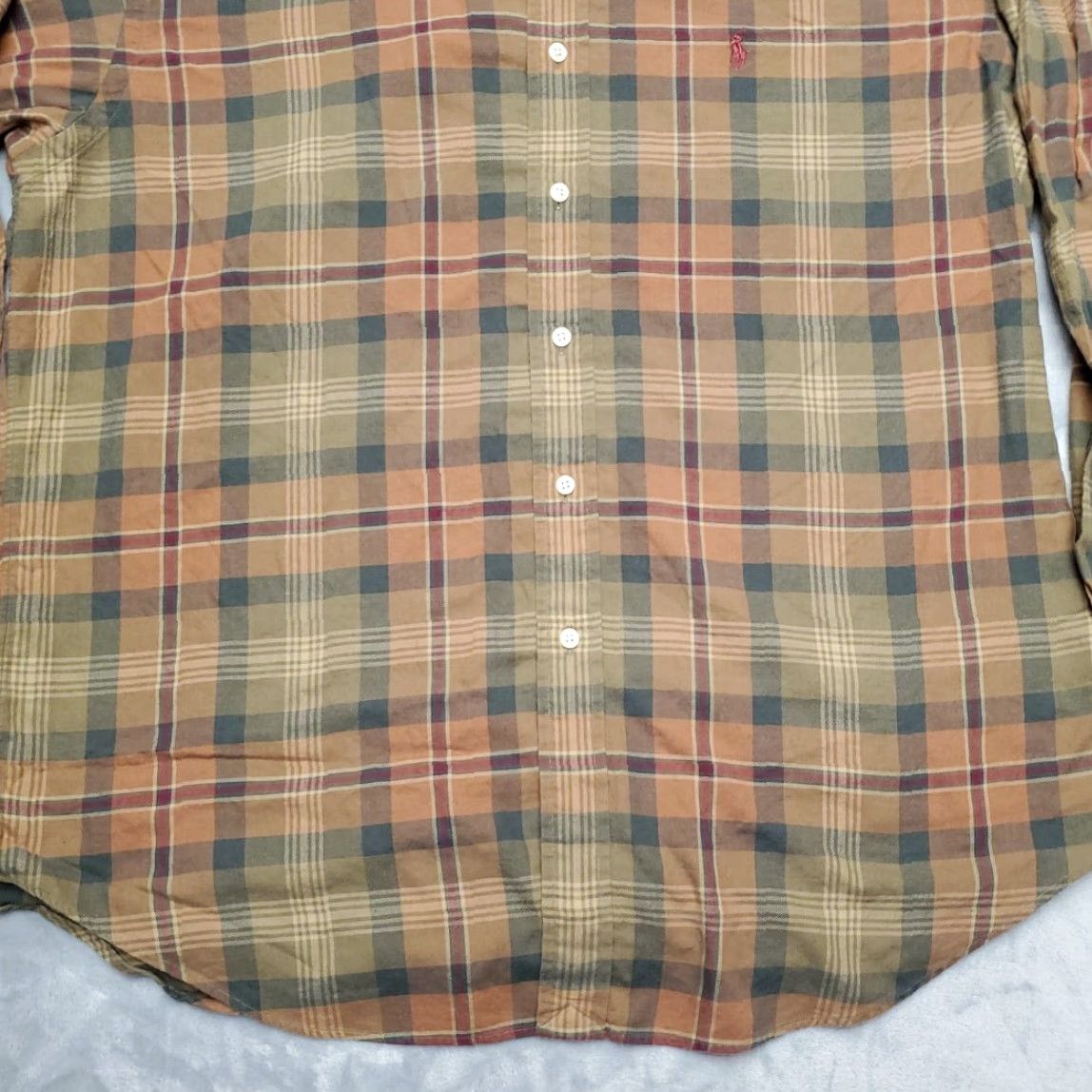 Ralph Lauren VINTAGE Ralph Lauren Blake Shirt Men L Brown Plaid Brushed Twill Long Sleeve Size US L / EU 52-54 / 3 - 2 Thumbnail