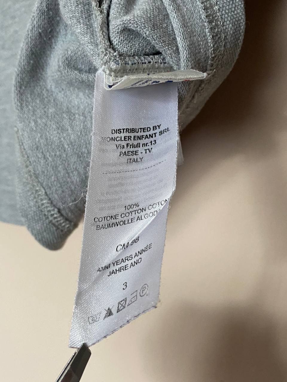 Moncler 📌 Moncler Boys Long Sleeve Polo Shirt In Grey Size XXS Size US XXS / EU 40 - 8 Thumbnail