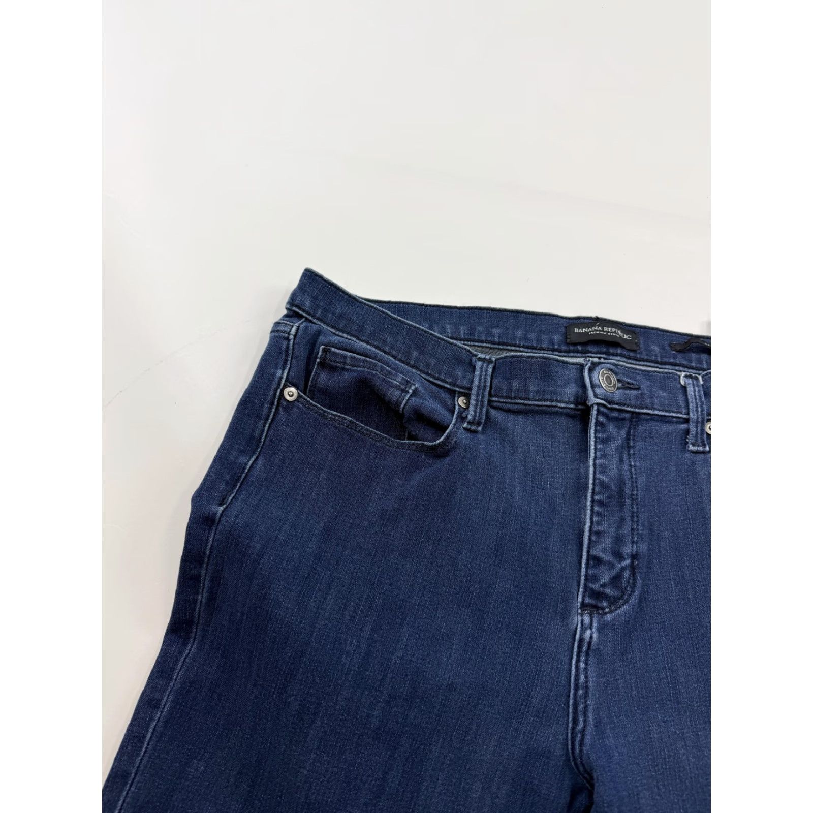 Banana Republic Banana Republic Jeans Womens 33 Blue Skinny Slim Fit Premium Denim Dark Wash Size 24" / US 00 / IT 34 - 4 Thumbnail