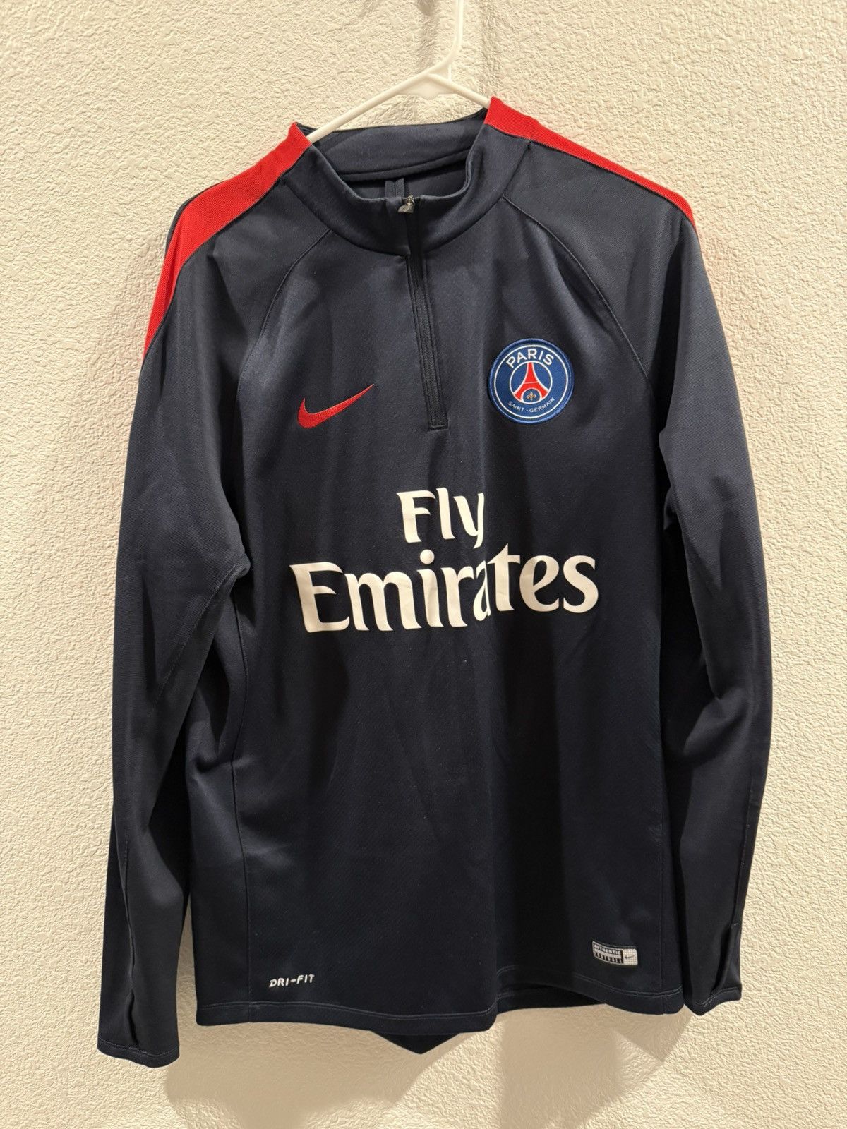 Nike Nike Paris Soccer Quarter Zip Size US L / EU 52-54 / 3 - 1 Thumbnail
