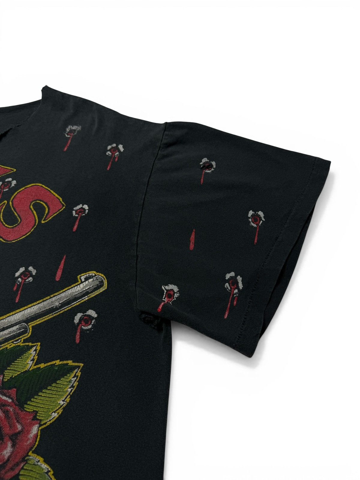 Band Tees Vintage 90’s Guns N Roses AOP Band Tee Shirt Size US XL / EU 56 / 4 - 4 Thumbnail