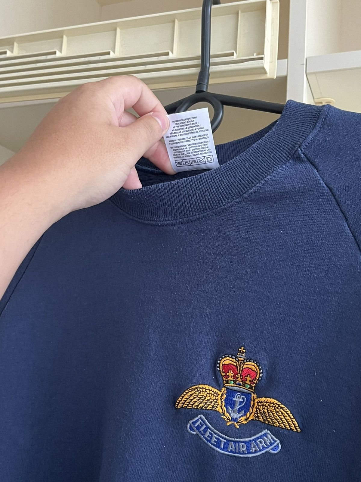 Vintage Vintage UK Military Fleet Air Arm Sweatshirt Navy Size L Size US L / EU 52-54 / 3 - 6 Thumbnail