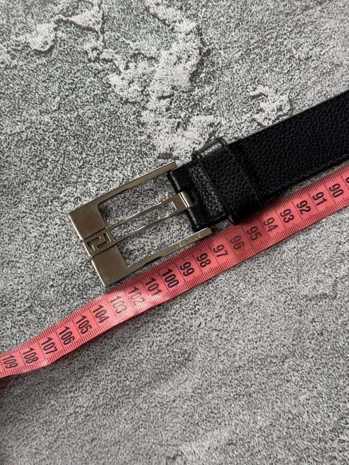 Versace × Versace Jeans Couture Versace black Avantgarde leather belt old money classic Size ONE SIZE - 16 Thumbnail